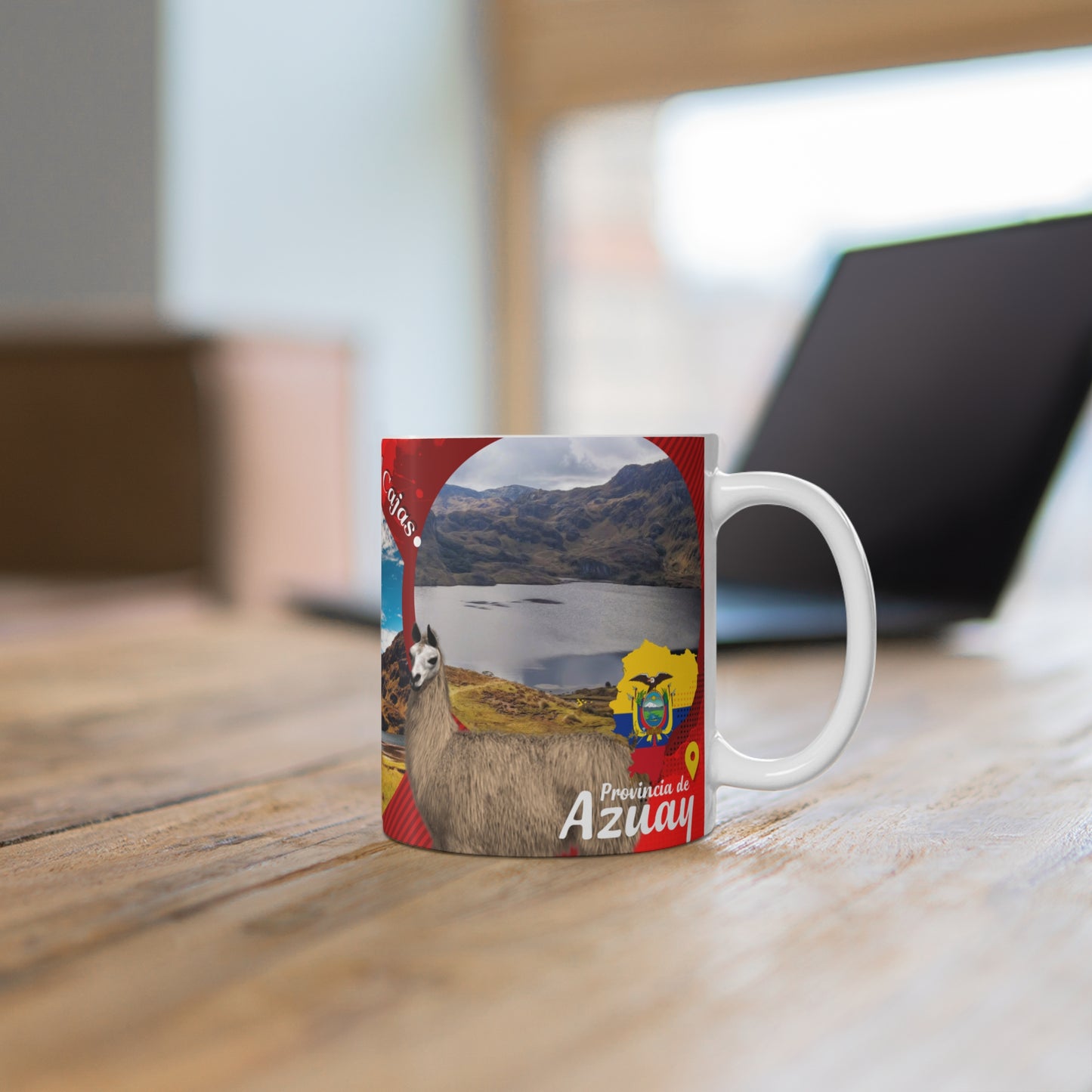 Ecuador Thematic Travel Mug - Scenic Souvenir Coffee Cup, Perfect Gift for Travelers, Nature Lovers, or as a Unique Keepsake, Taza Ecuador