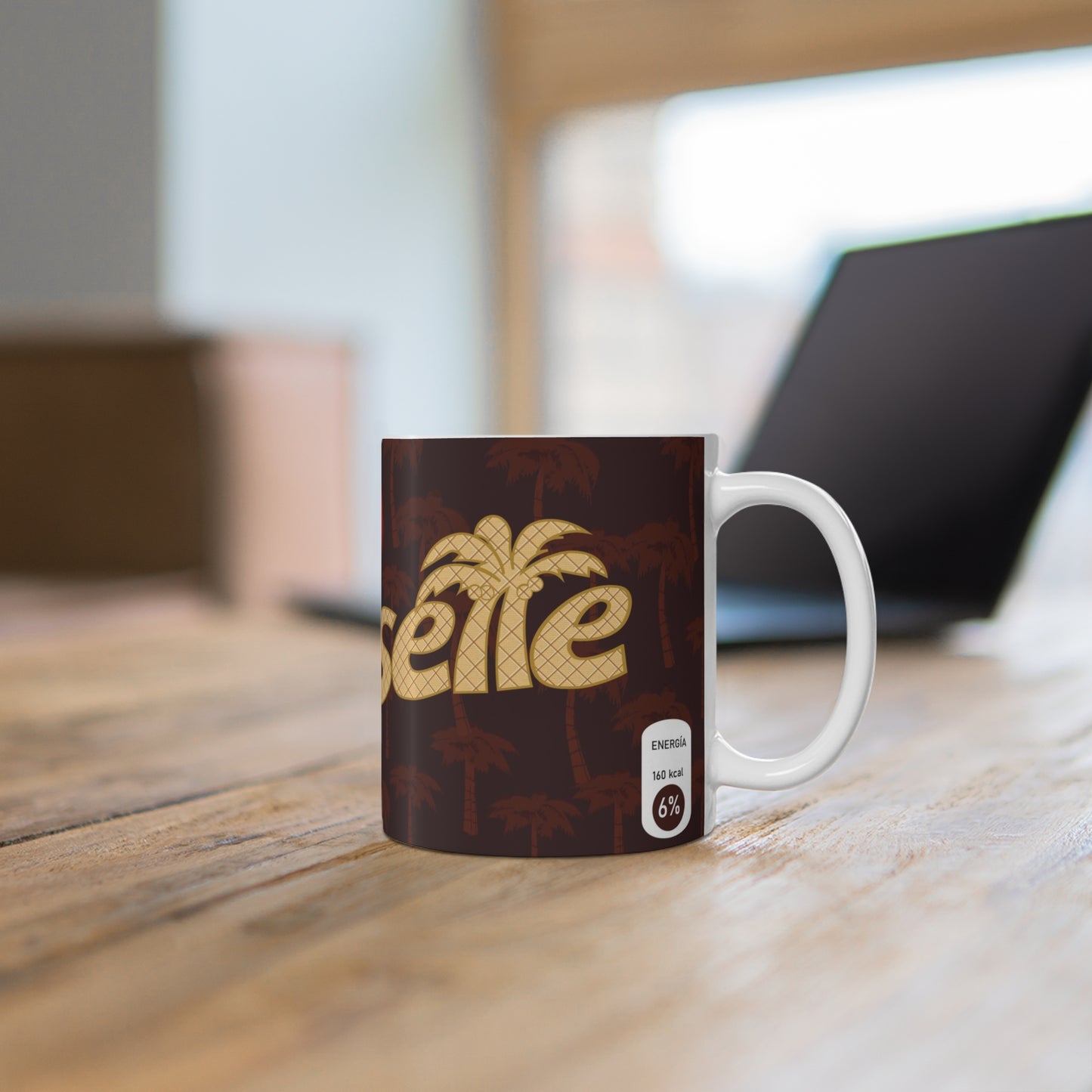 Chocolate Coconut Mug, Coffee Cup, Gift for Coffee Lovers, Nestlé Themed Mug, Tropical Vibes Mug, Cute Kitchen Decor, Cocosette