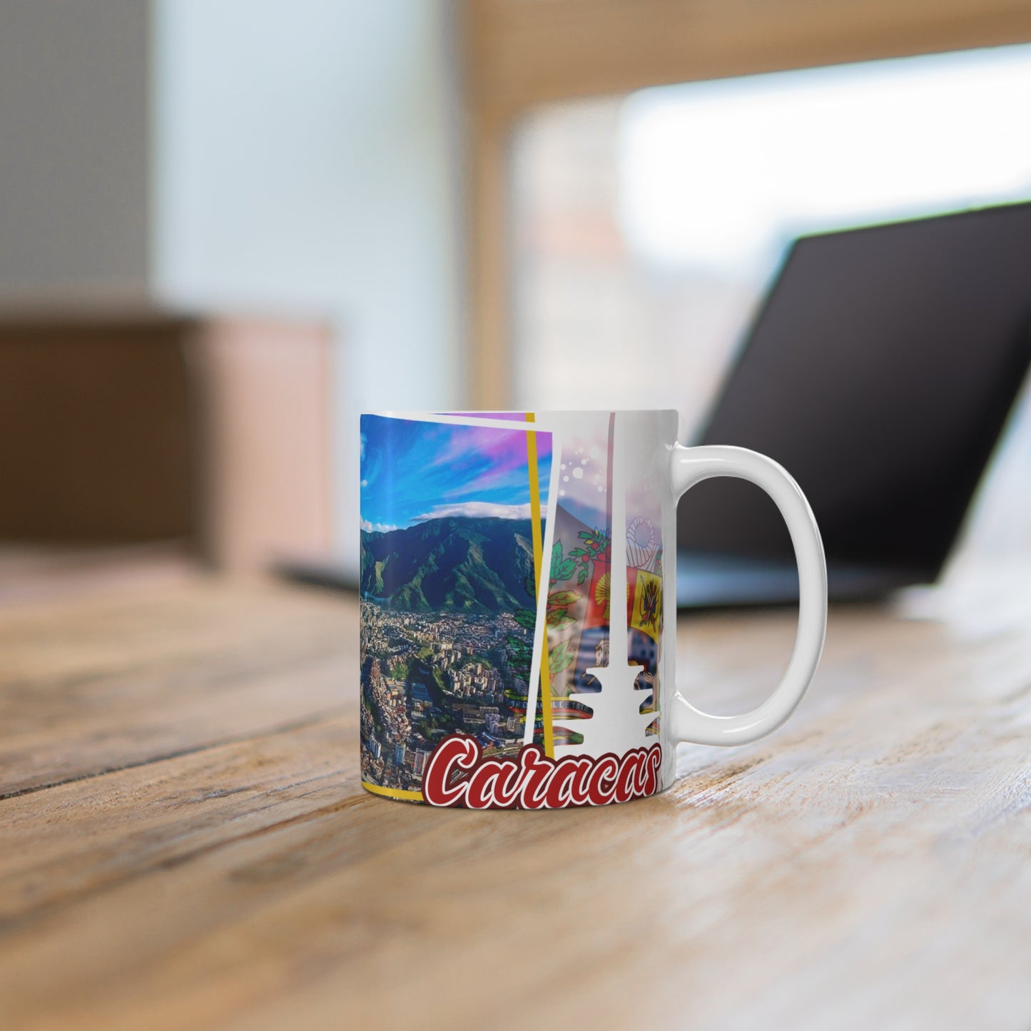 Venezuelan Cityscape 11oz Mug, Coffee Lover Gift, Unique Travel Souvenir, Colorful Home Decor, Personalized Drinkware, Taza Venezuela