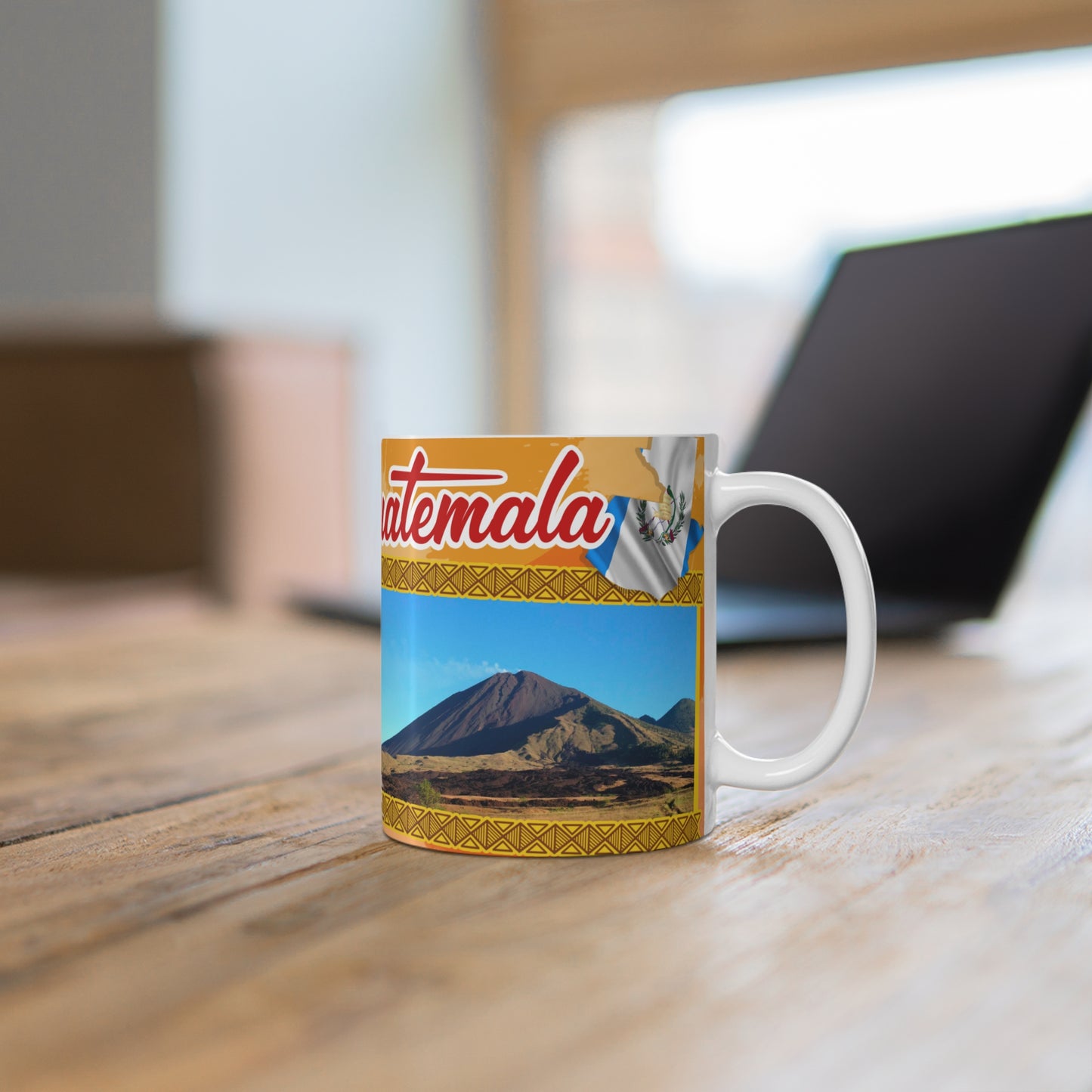Guatemala Volcano Pacaya Mug, Travel Souvenir Cup, Gift for Adventurers, Coffee Lover's Mug, Nature Photography Drinkware, Taza Guatemala