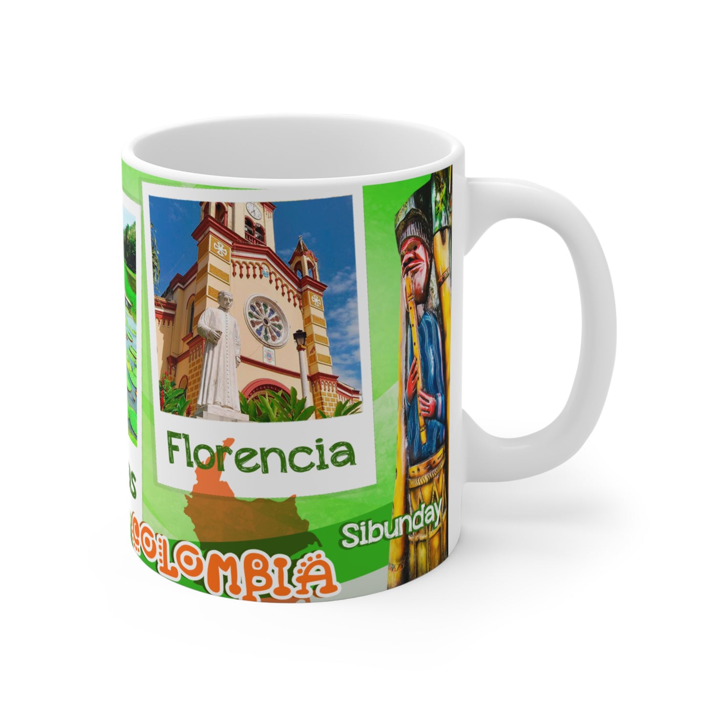 Amazonia Adventure Coffee Mug, Tropical Mug Gift, Nature Lover's Mug, Verde Coffee Cup, Eco-Friendly Drinkware, Colombia Mug