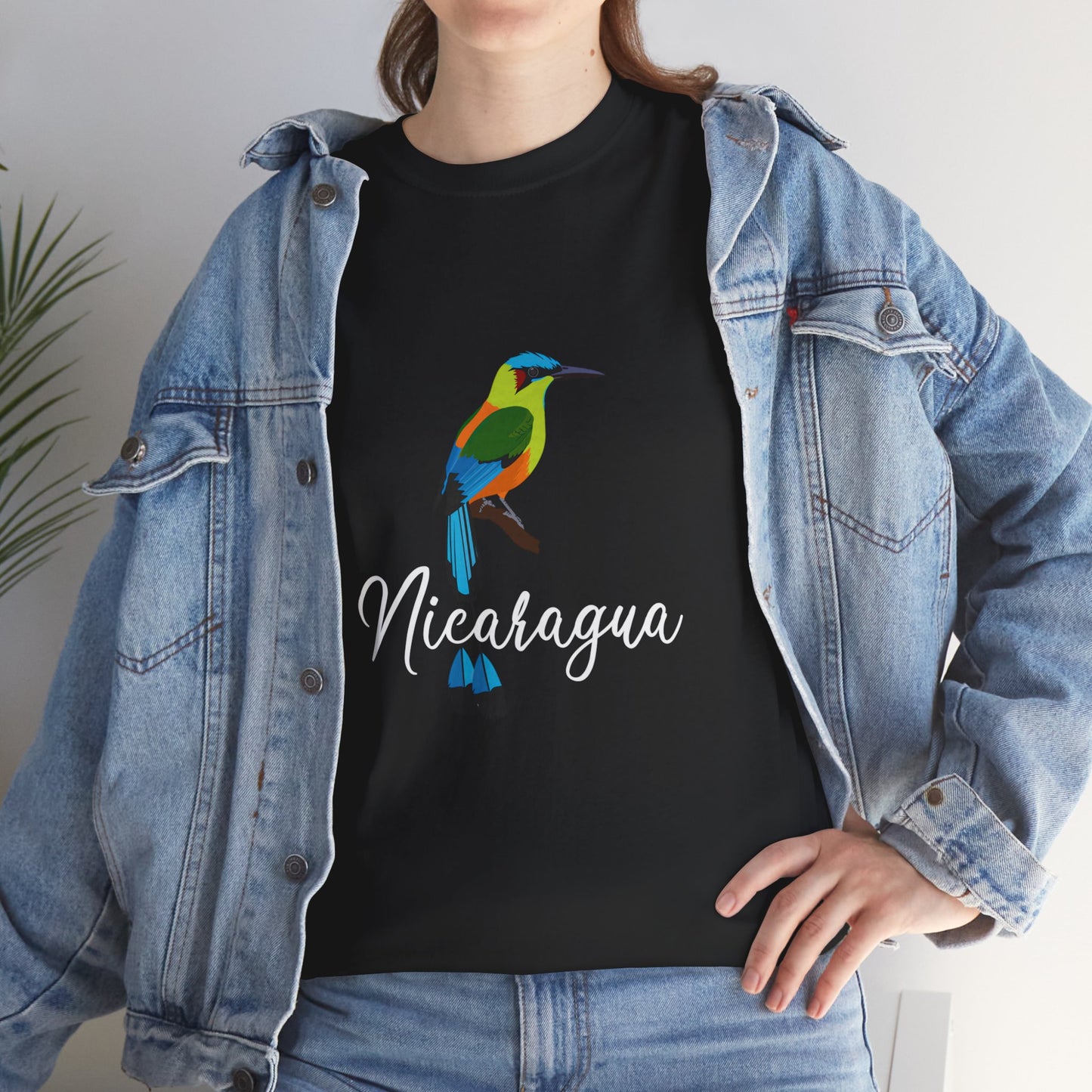 Vibrant Nicaragua Bird Tee, Nature Lover Shirt, Travel T-Shirt, Unisex Graphic Tee, Eco-Conscious Style