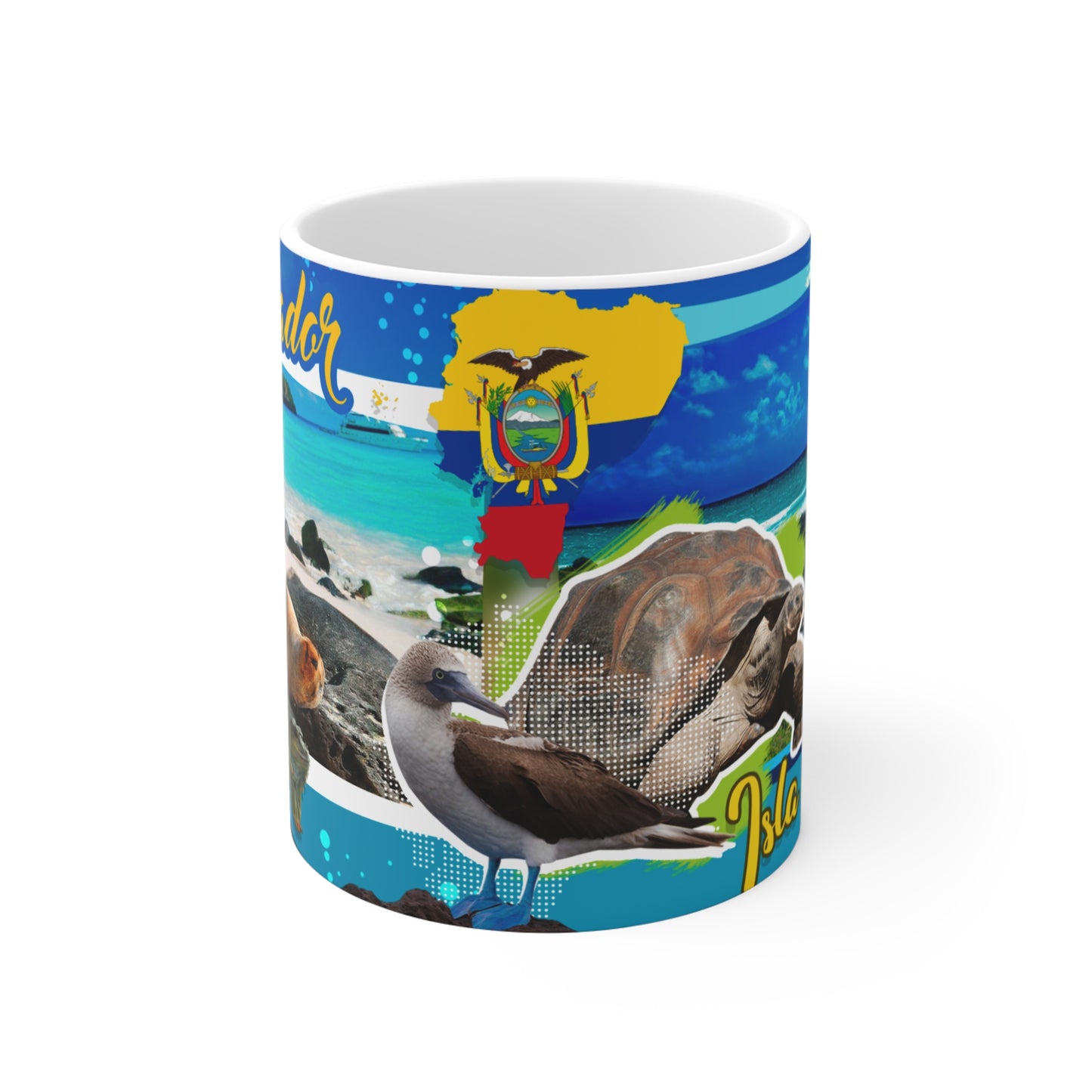 Ecuador Coastline Mug - Tropical Vibe, Perfect for Gifts, Travelers, Beach Lovers, Unique Souvenir, Cozy Coffee Moments, Taza Ecuador