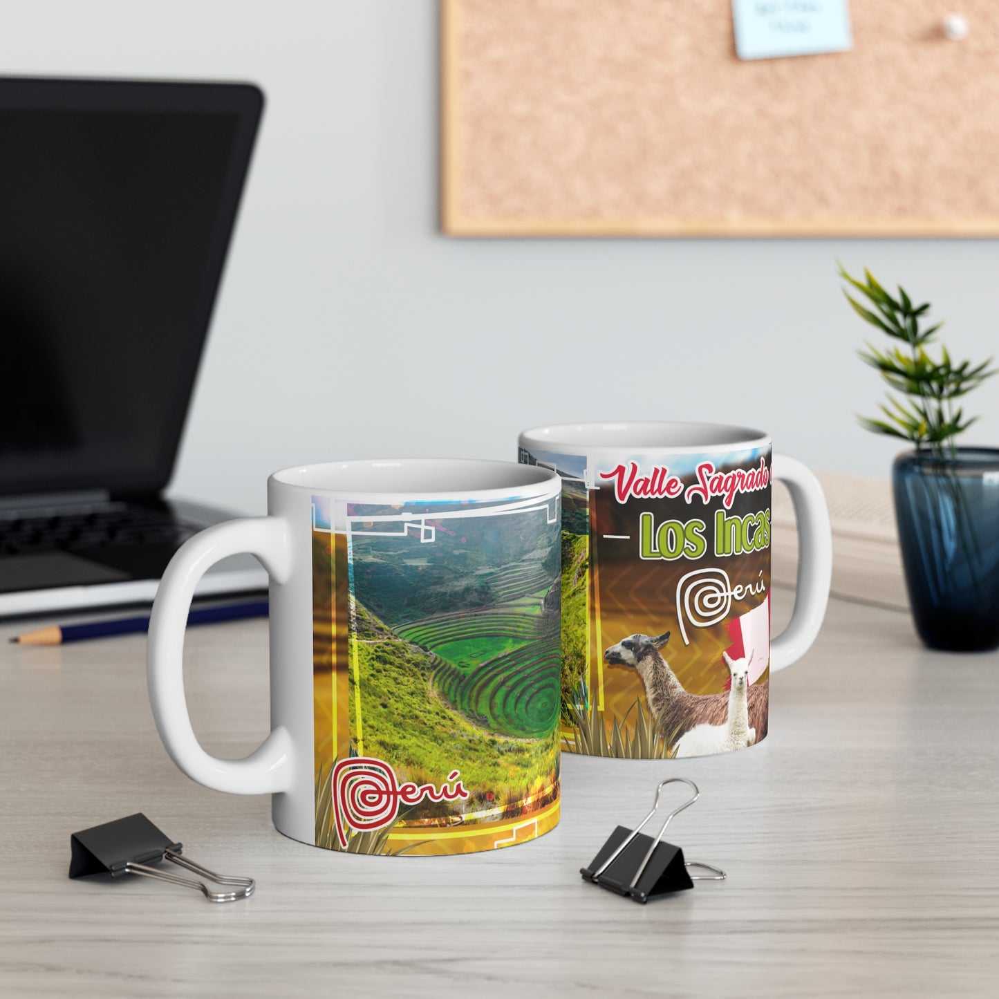 Peruvian Landscape Mug - 11oz Ceramic Coffee Cup, Gift for Travel Lovers, Nature Enthusiasts, Home & Kitchen Decor, Taza Perú