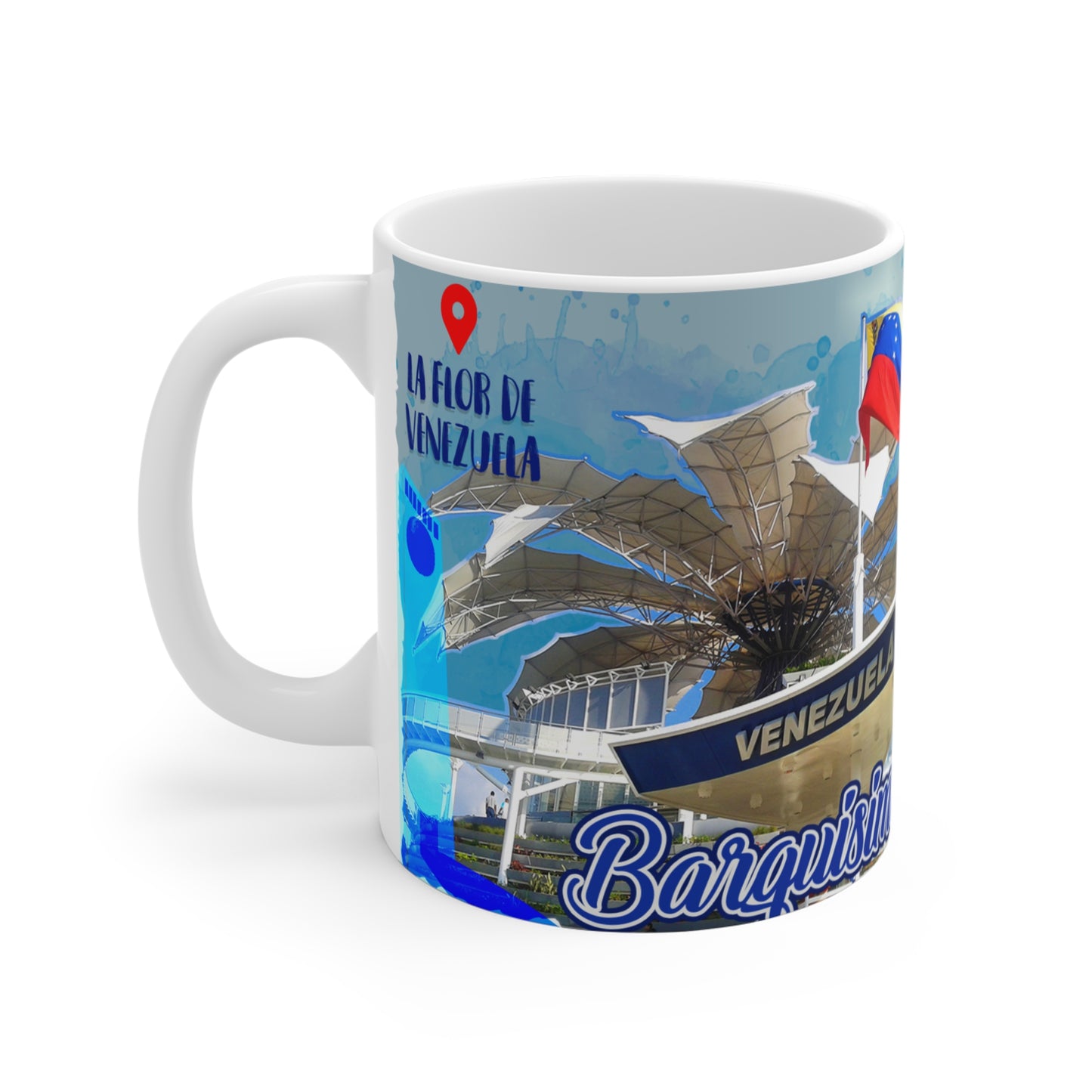 Venezuelan Mug, 11oz Coffee Cup, Travel Souvenir, Unique Gift, Home & Kitchen Decoration, Venezuelan Culture, Taza Venezuela, Barquisimeto