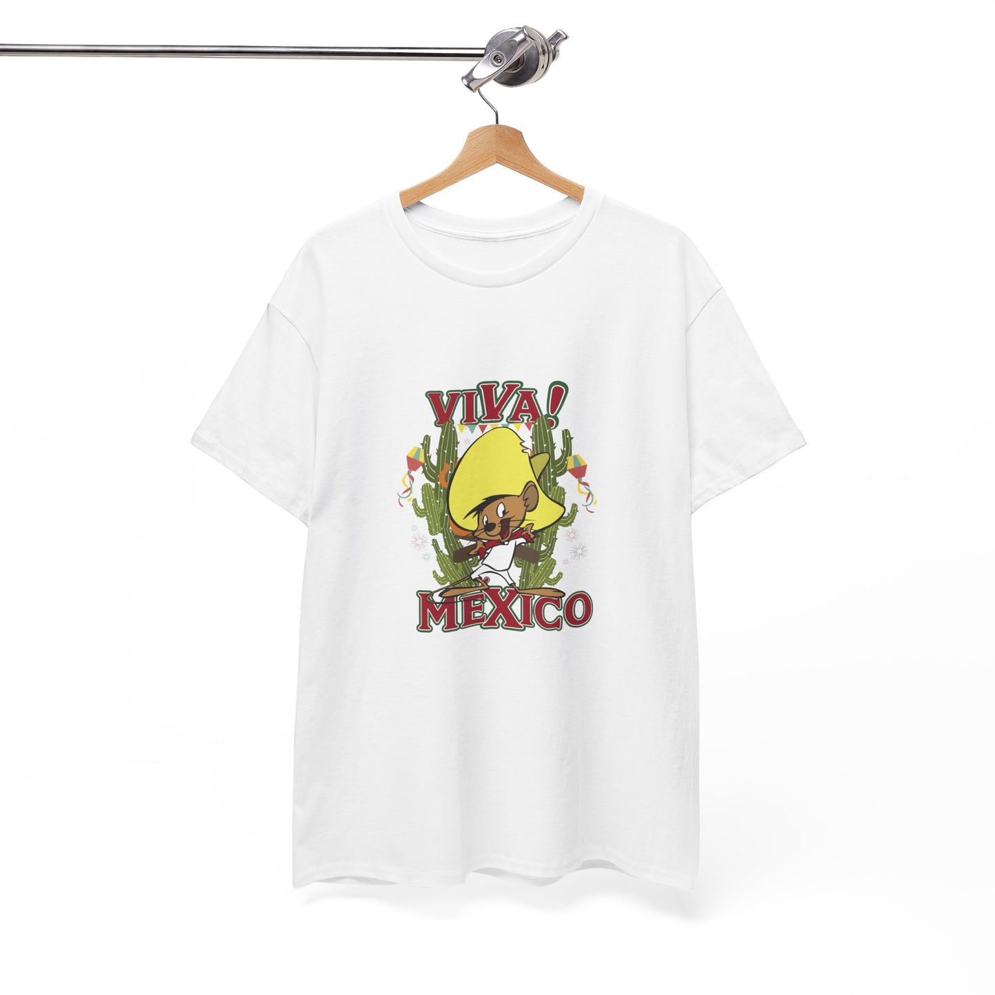 Viva Mexico Tee, Unisex Cotton Shirt, Festival Wear, Gift for Travel Lovers, Summer Party Top, Cactus Graphic Tee