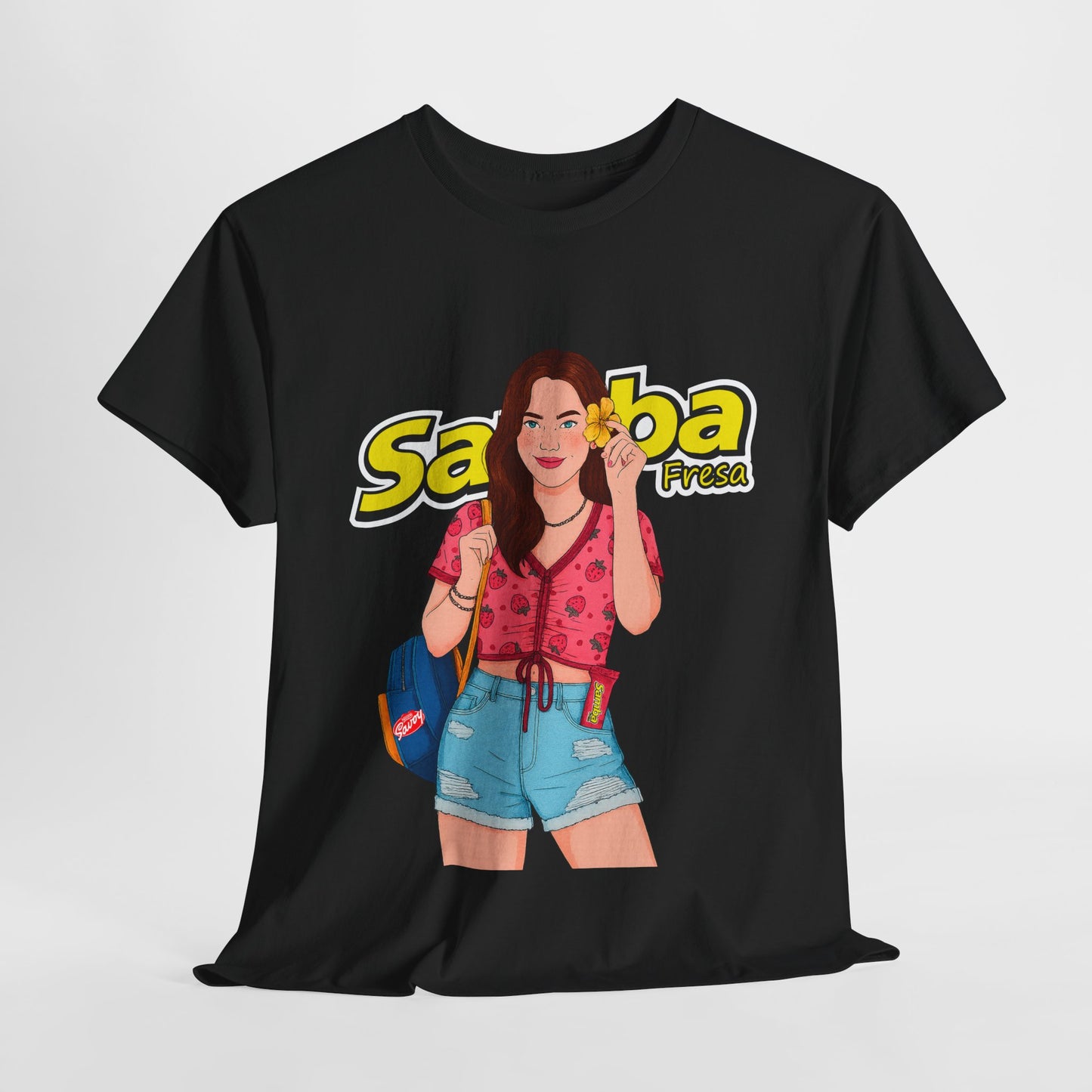 Samba Vibes Unisex Cotton Tee, Casual Summer Shirt, Beachwear, Gift for Music Lovers, Festival Fashion, Camiseta Venezuela