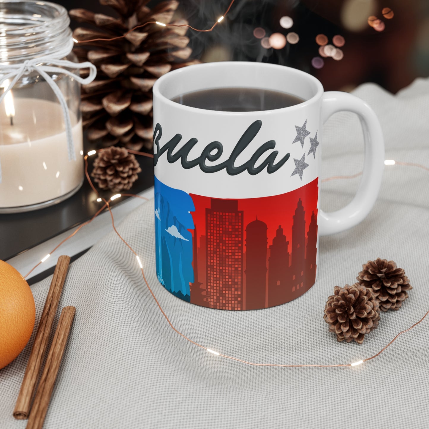 Vibrant Venezuela Mug, Travel Gifts, Coffee Cup, Souvenir Drinkware, Colorful Nature Design, Perfect for Travelers, Taza Venezuela