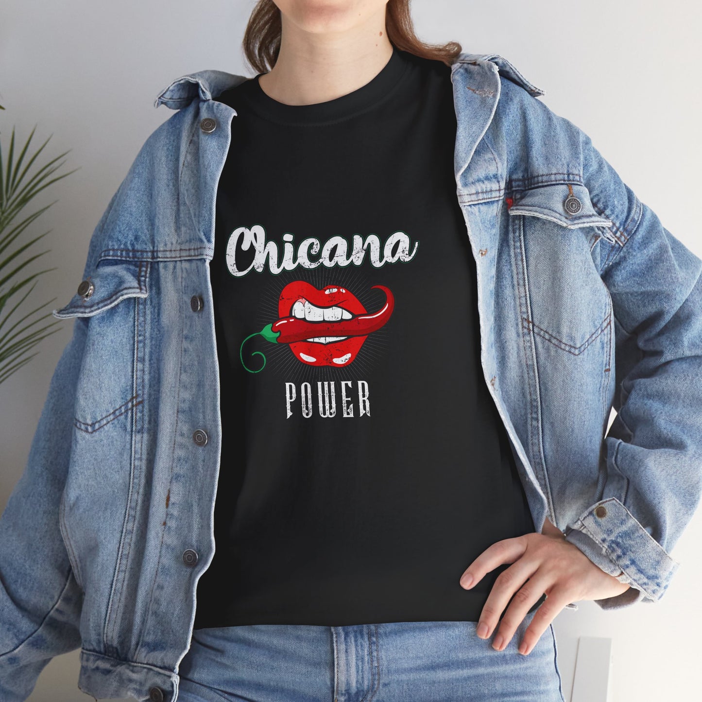 Chicana Power Tee, Unisex Heavy Cotton Tee, Empowerment Shirt, Latina Pride Apparel, Statement T-Shirt, Cultural Pride Wear
