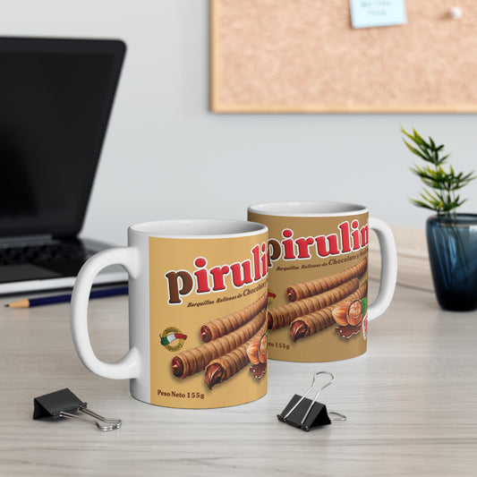 Delightful Pirulin Mug | Chocolate Hazelnut Cup, Gifts for Foodies, Coffee Lovers, Snack Enthusiasts, Cute Kitchen Decor, Taza Venezuela
