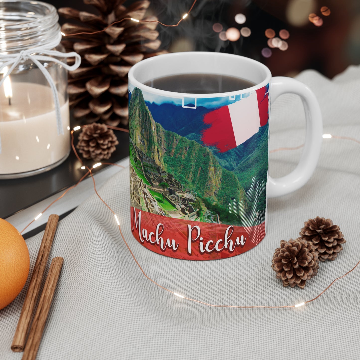Machu Picchu Travel Mug, Peru Cusco Coffee Cup, Adventure Lover Gift, Souvenir Mug, World Travel Decor, Taza Perú