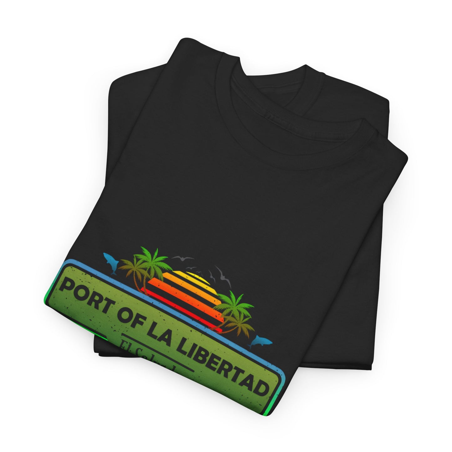 Tropical Vibes Tee - Port of La Libertad Fun Shirt, El Salvador Unisex Heavy Cotton Tee, Summer Beachwear, Vacation Outfit, Gift for Travelers, [...]