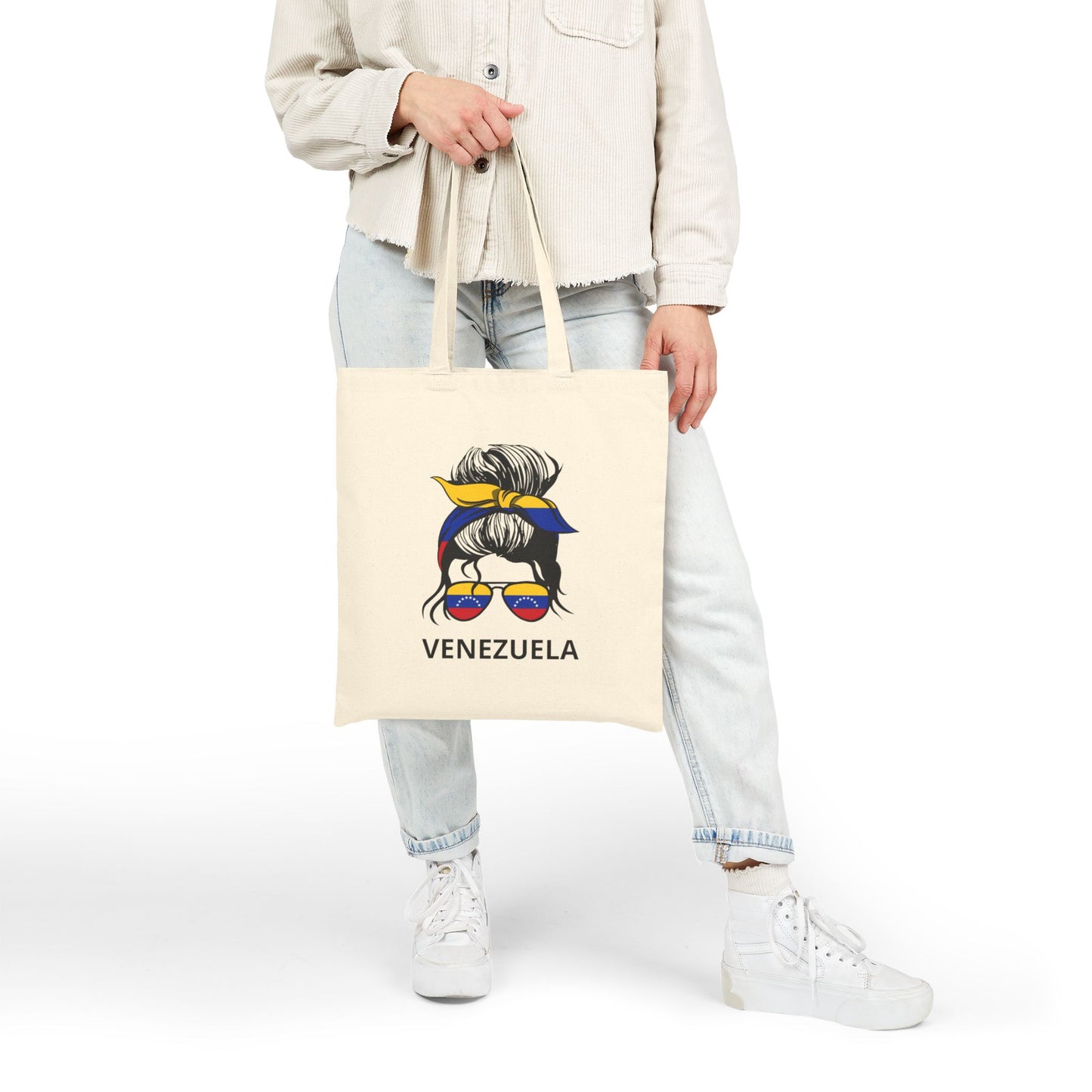 Venezuelan Pride Tote Bag, Eco-Friendly Shopping Bag, Summer Beach Tote, Travel Bag, Gift for Her, Festival Accessory