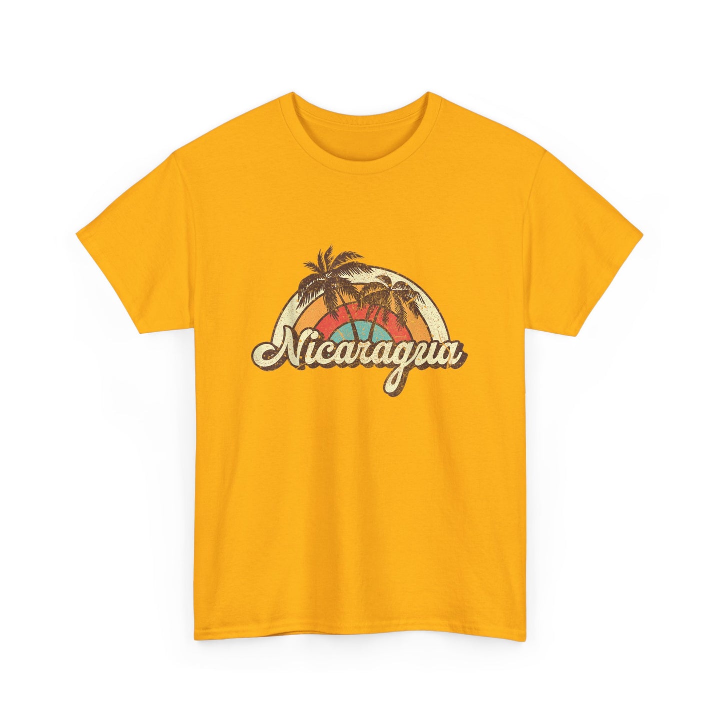 Nicaragua Vintage Graphic Tee - Summer Vibes, Unisex Cotton Top, Travel Souvenir Shirt, Beachwear, Gift for Vacation Lovers