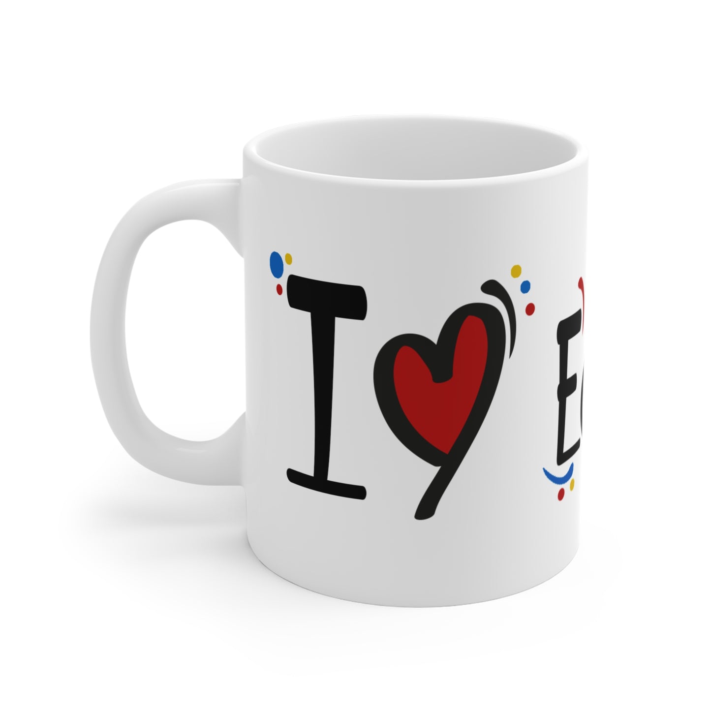 Ecuador Love Mug - 11oz, Travel Gift, Souvenir Cup, Coffee Lover's Item, Unique Gift for Her, Ecuadorian Pride, Taza Ecuador