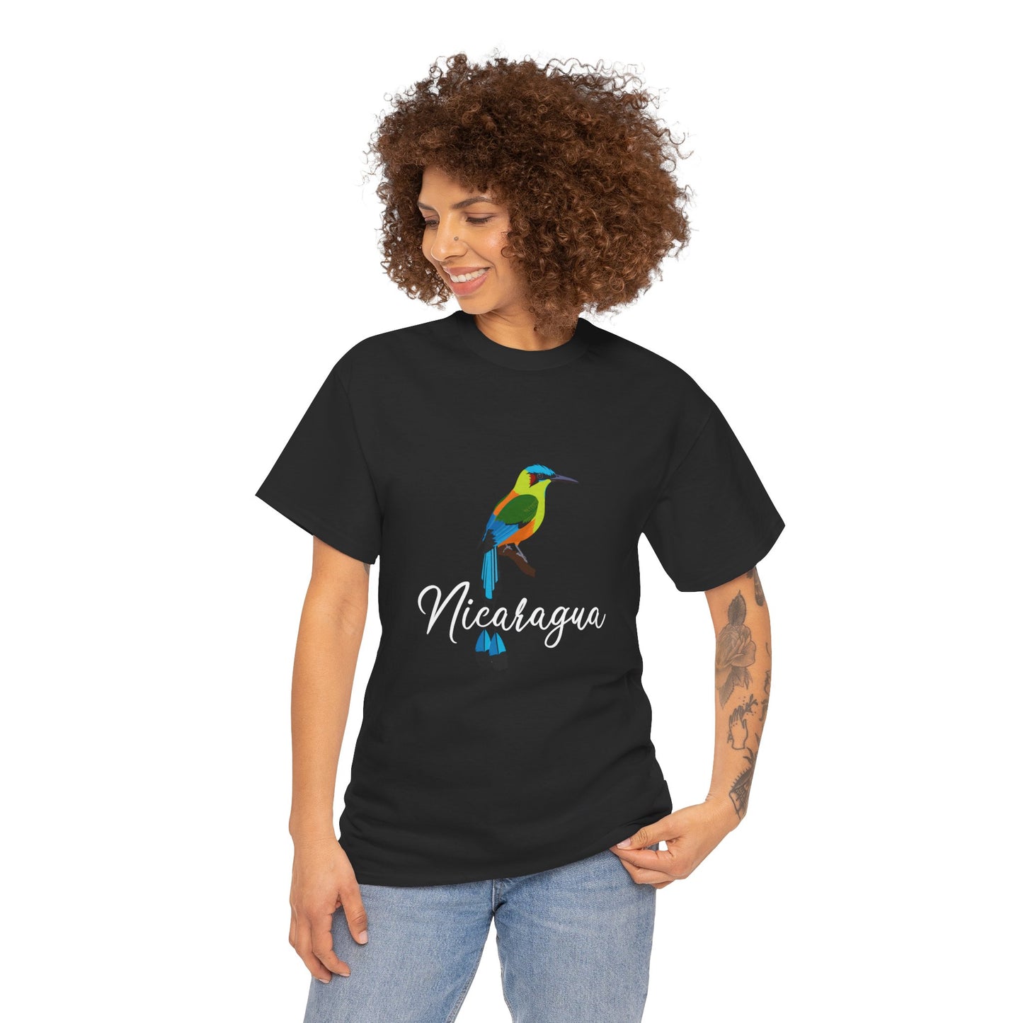 Vibrant Nicaragua Bird Tee, Nature Lover Shirt, Travel T-Shirt, Unisex Graphic Tee, Eco-Conscious Style