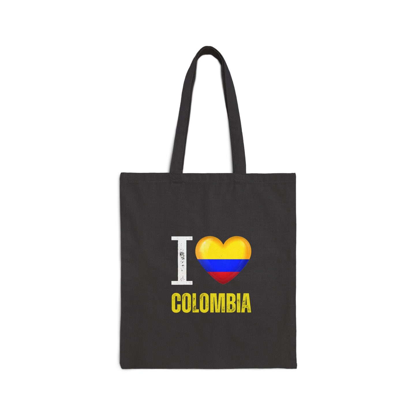 Colombian Love Tote Bag | Eco-Friendly Cotton Canvas, Shopping Bag, Beach Tote, Travel Essential, Gift for Colombians