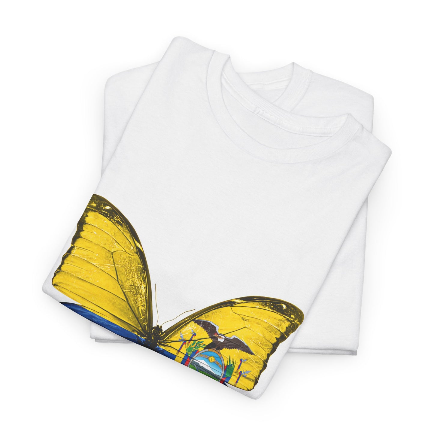 Ecuador Butterfly Tee, Unisex Cotton Shirt, Eco-Friendly Gift, Travel Souvenir, Nature Lover Apparel, Festival Wear, Spring Fashion