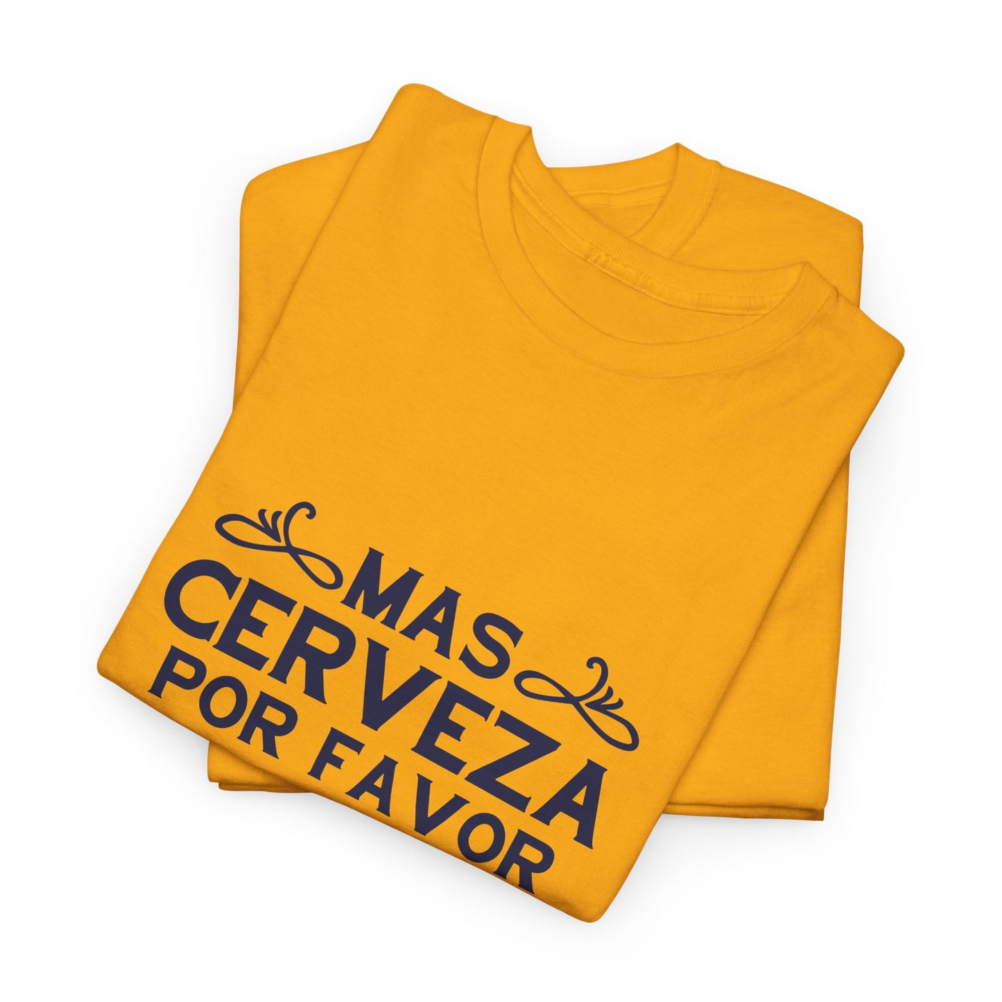 Funny Beer Lover Unisex Tee, Gift for Dad, Birthday Party Shirt, Casual Drinking Top, Humor T-Shirt, Mas Cerveza