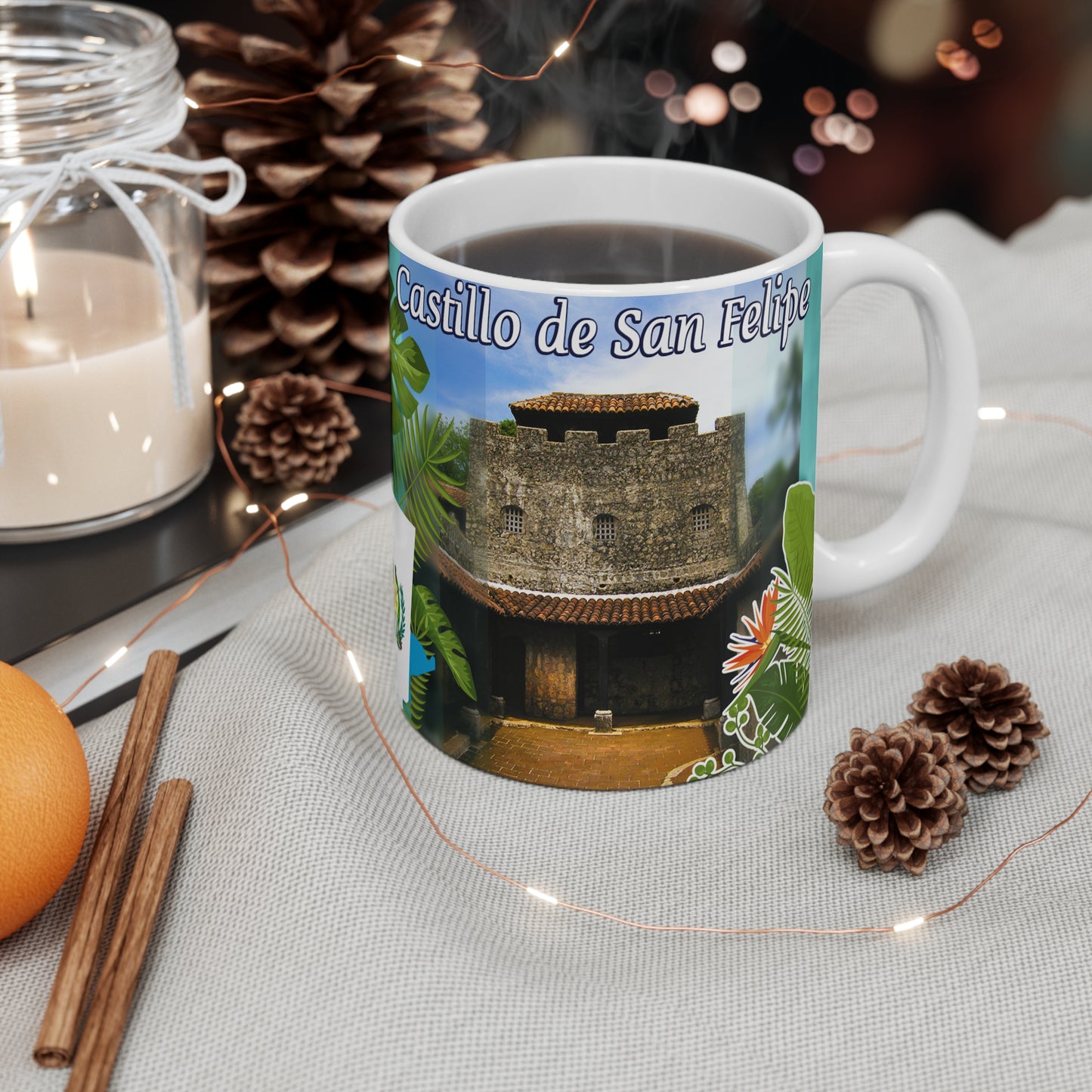 Guatemala-Themed 11oz Mug, Tropical Coffee Cup, Souvenir Drinkware, Travel Gift, Nature Lover's Present, Taza Guatemala