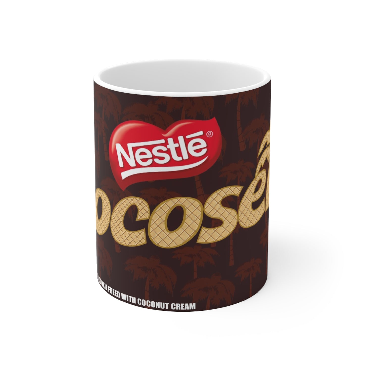 Chocolate Coconut Mug, Coffee Cup, Gift for Coffee Lovers, Nestlé Themed Mug, Tropical Vibes Mug, Cute Kitchen Decor, Cocosette