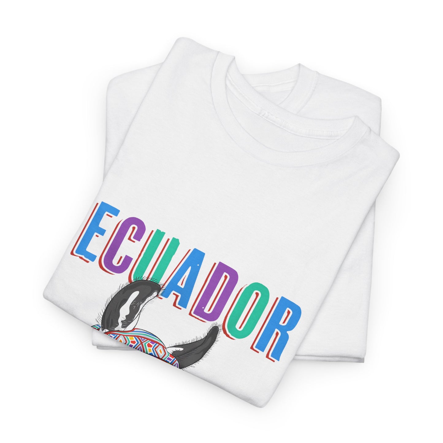 Ecuador Llama Tee, Unisex Heavy Cotton Tee, Ecuadorian Culture Shirt, Travel Gift, Ethnic Wear, Animal Lover T-Shirt
