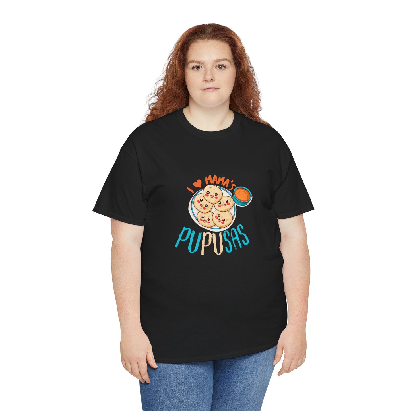 Pupusas Love Tee, Foodie Shirt, Gift for Food Lovers, Casual Wear, Kitchen Humor Tee, T-Shirt for Pupusa Fans
