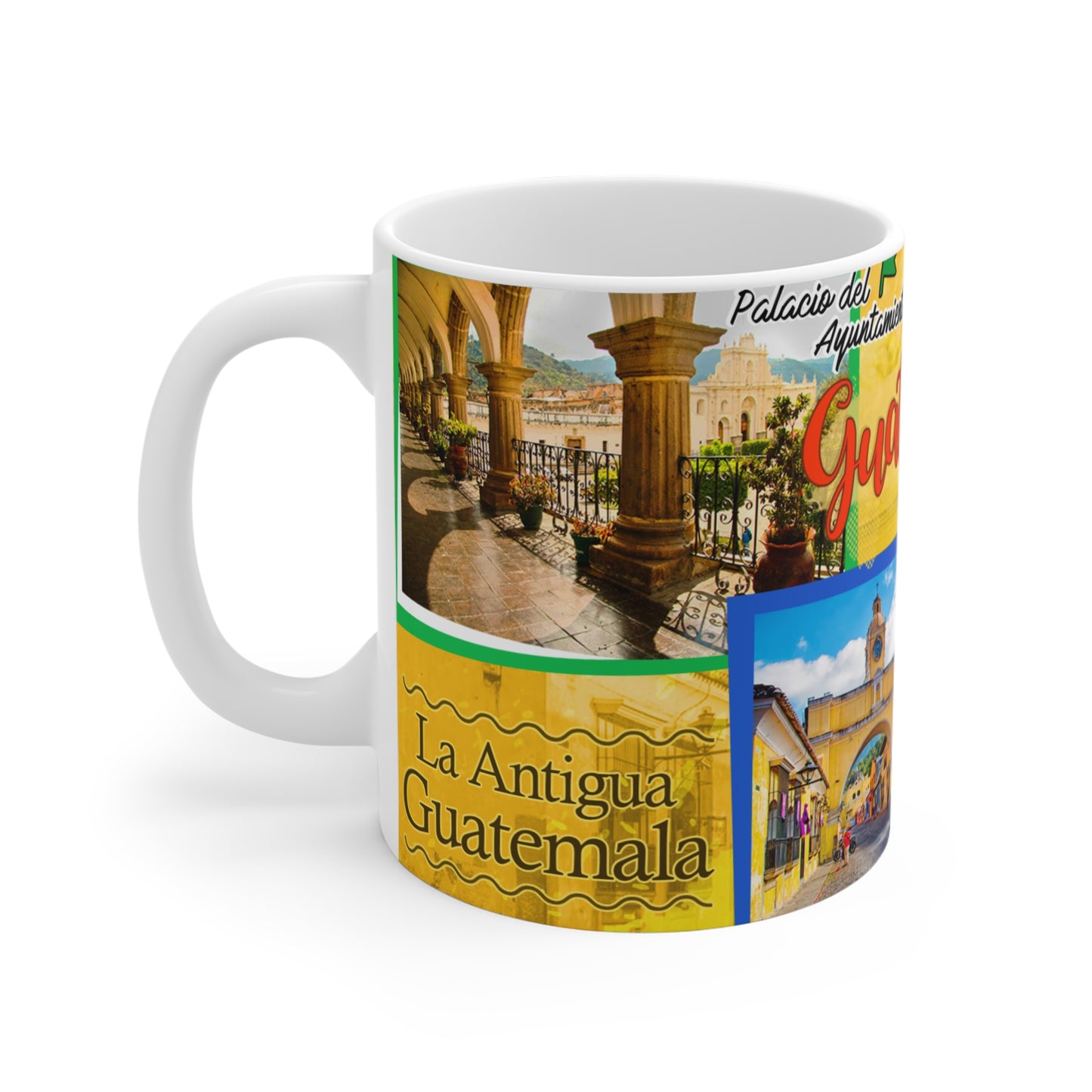Guatemala Travel Mug, Vintage Travel Coffee Cup, Souvenir Mug, Gift for Travelers, Unique Coffee Lover's Gift, Taza Guatemala
