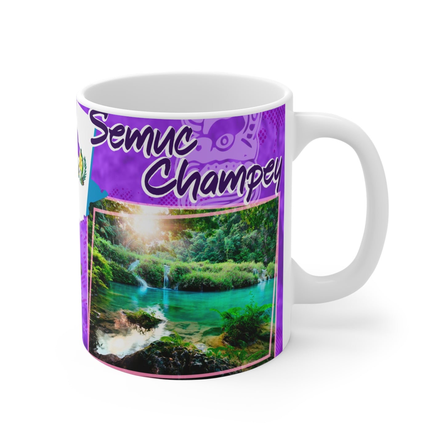 Guatemala Adventure Mug, Travel Mug for Nature Lovers, Souvenir Coffee Cup, Colorful Wildlife Design, Perfect Gift for Travelers, Taza Guatemala