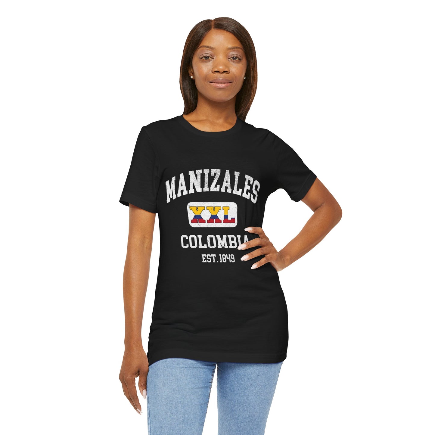 Vintage Manizales Colombia Tee, Unisex T-Shirt, Travel Souvenir, Casual Wear, Gift for Explorers, Est. 1849
