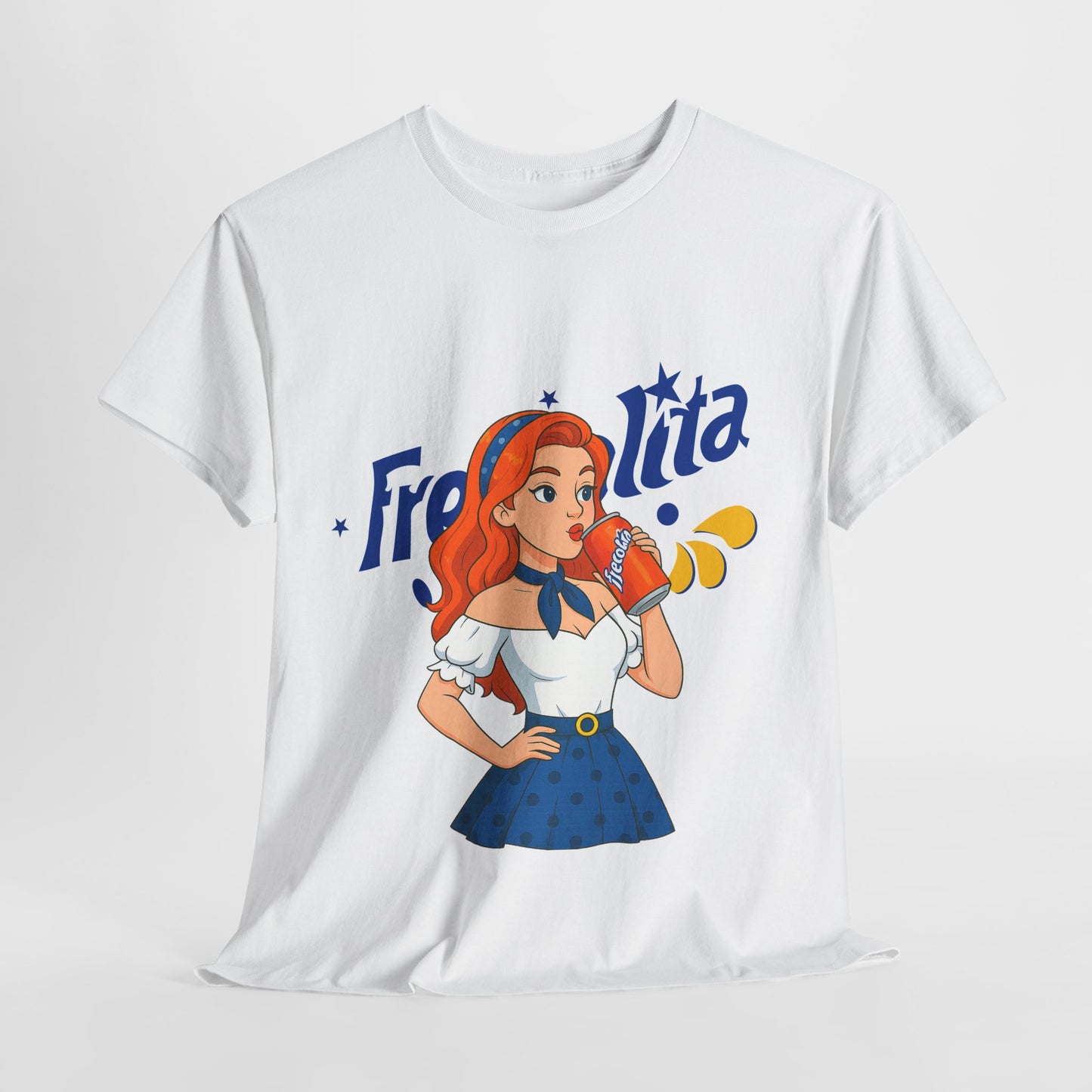 Retro Cartoon Graphic Tee, Fun Weekend Wear, Gift for Her, Nostalgic Style, Perfect for Birthdays, Casual Outfits, Summer Days, Camiseta Venezuela