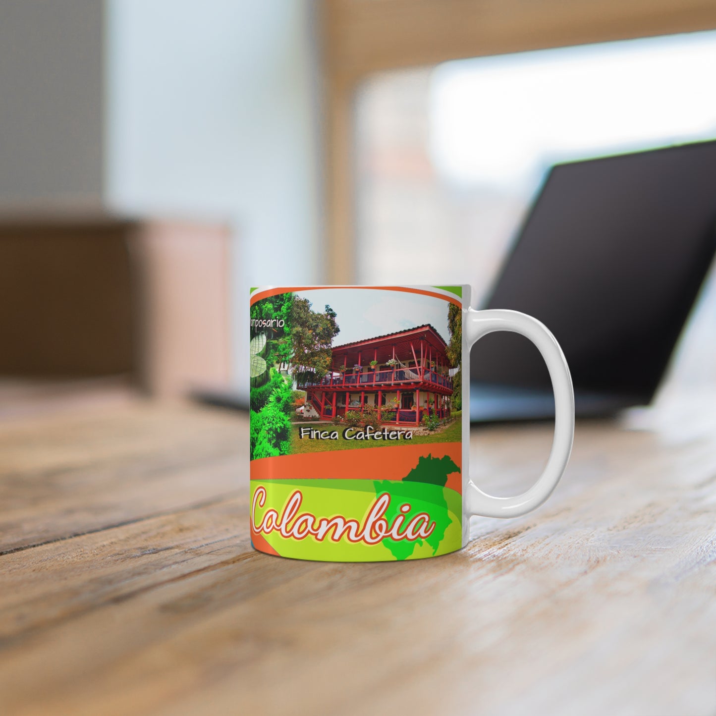 Andina Region Travel Mug, Coffee Lover Gift, Adventure Mug, Retro Souvenir Drinkware, Nature Lover's Cup, Colombia Mug