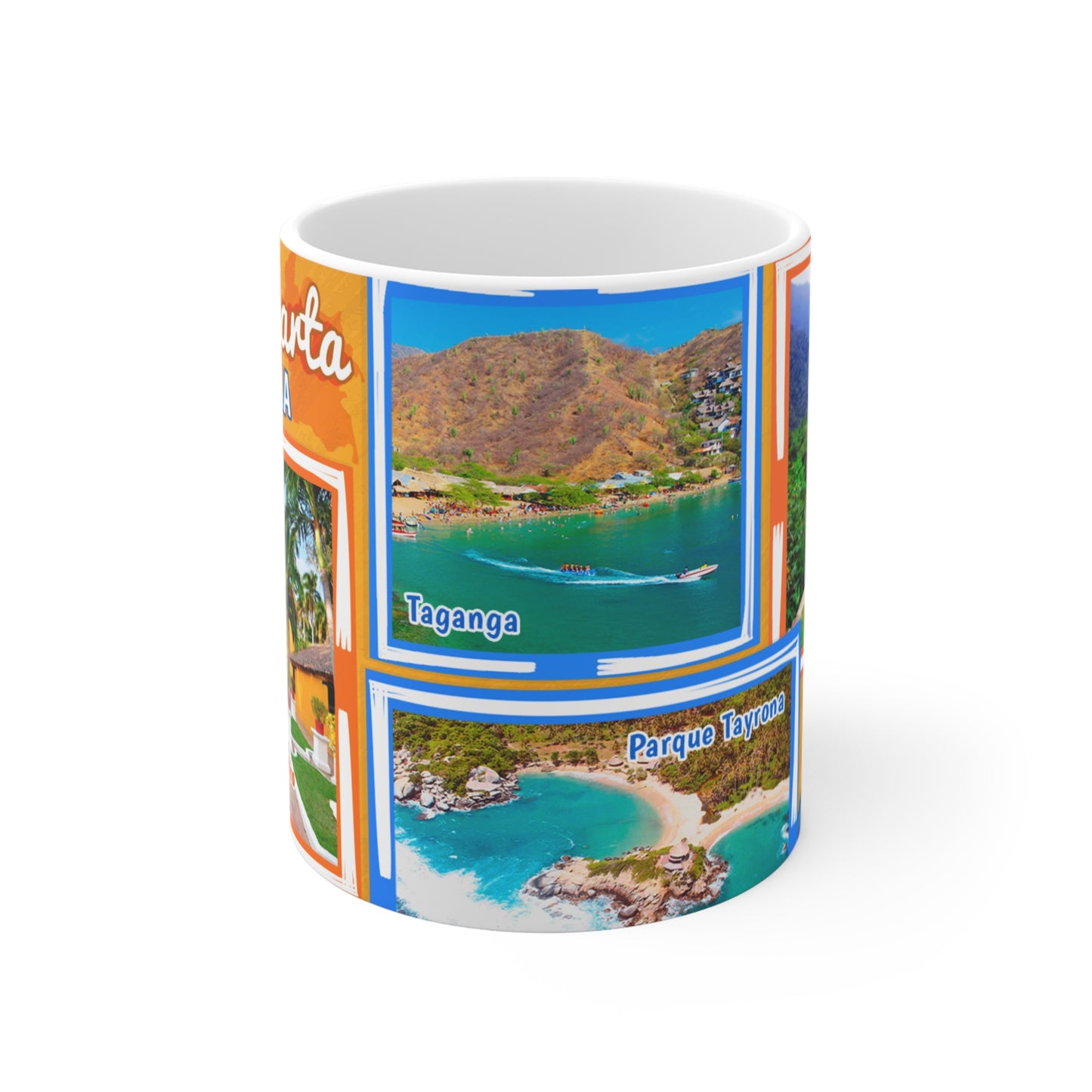Santa Marta Mug with Tropical Destinations Design, Colorful Coffee Cup, Gift for Travelers, Vacation Memory Mug, Summer Vibes [...]
