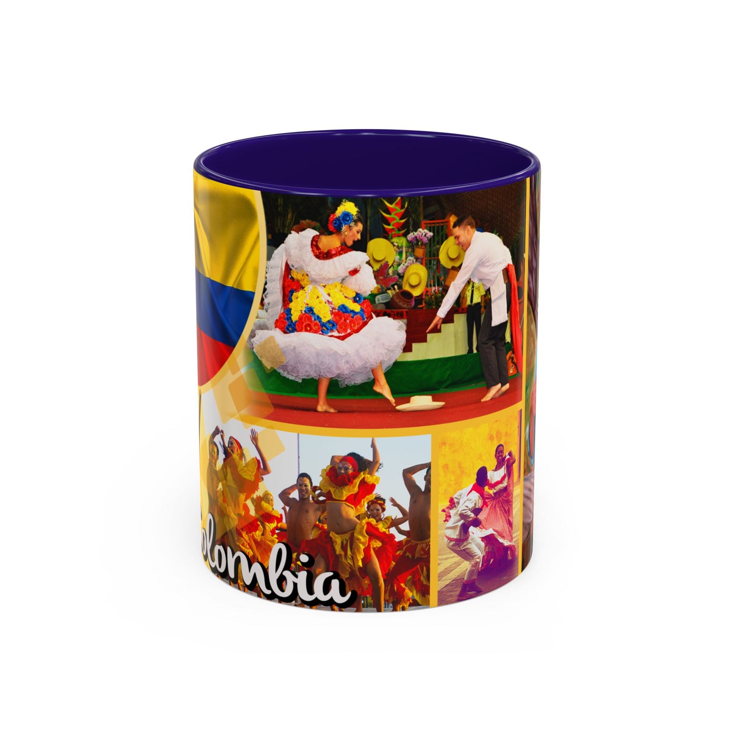 Colorful Colombian Art Mugs, Coffee Cup, Unique Gift, Vibrant Design, Home Decor, Cultural Celebrations