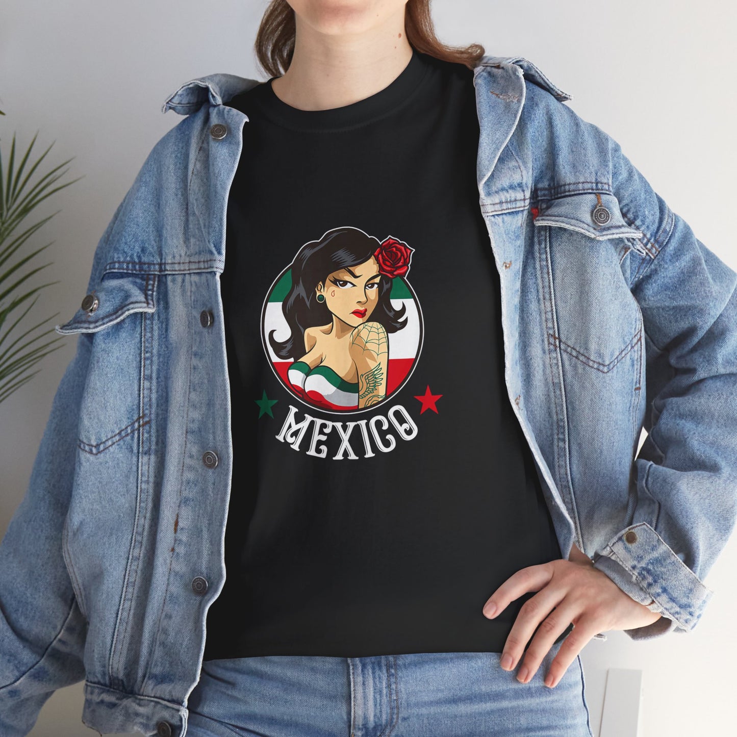Mexican Heritage Unisex Heavy Cotton Tee, Cultural T-Shirt, Vintage Style Shirt, Ideal for Family Gatherings, Great for Celebrations, [...]