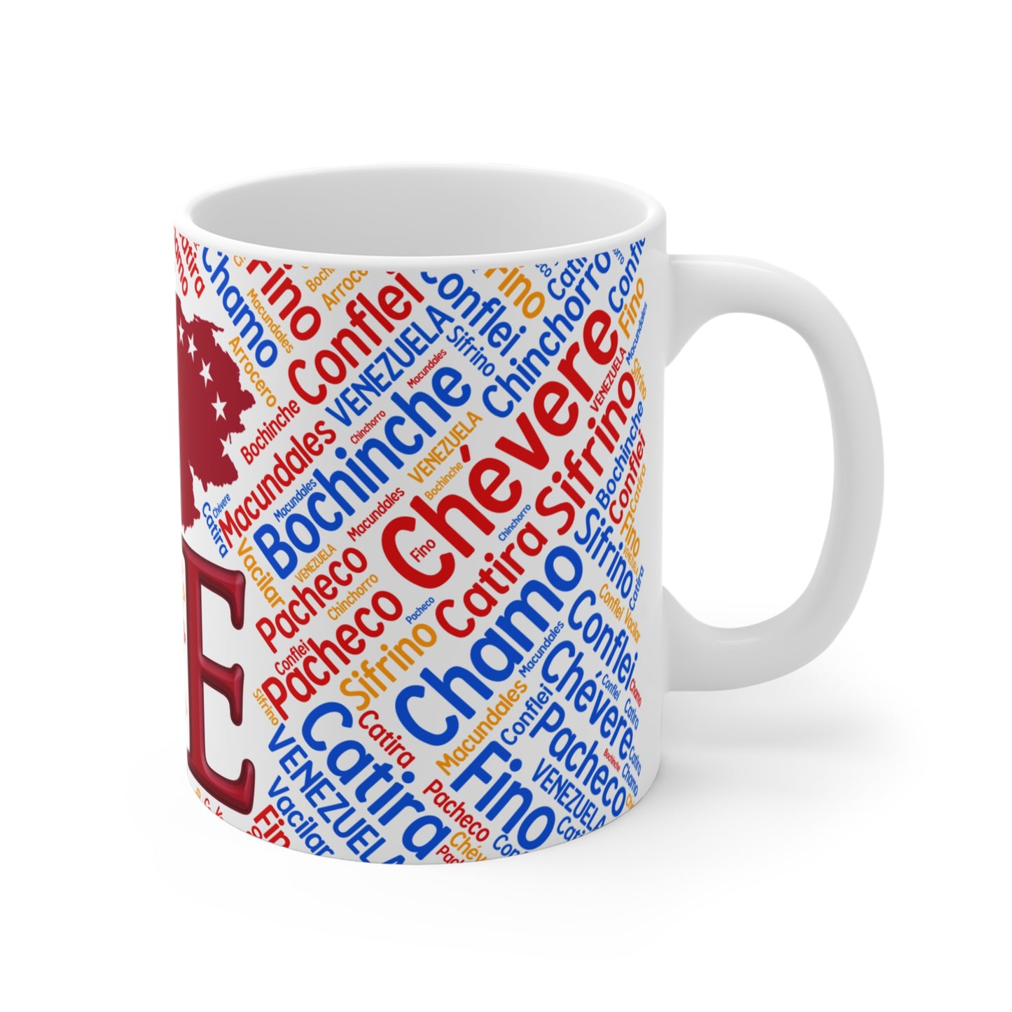 Love Mug 11oz - Celebrate Culture, Great for Gifts, Home Decor, Coffee Lovers, Unique Coffee Cup, Taza Venezuela