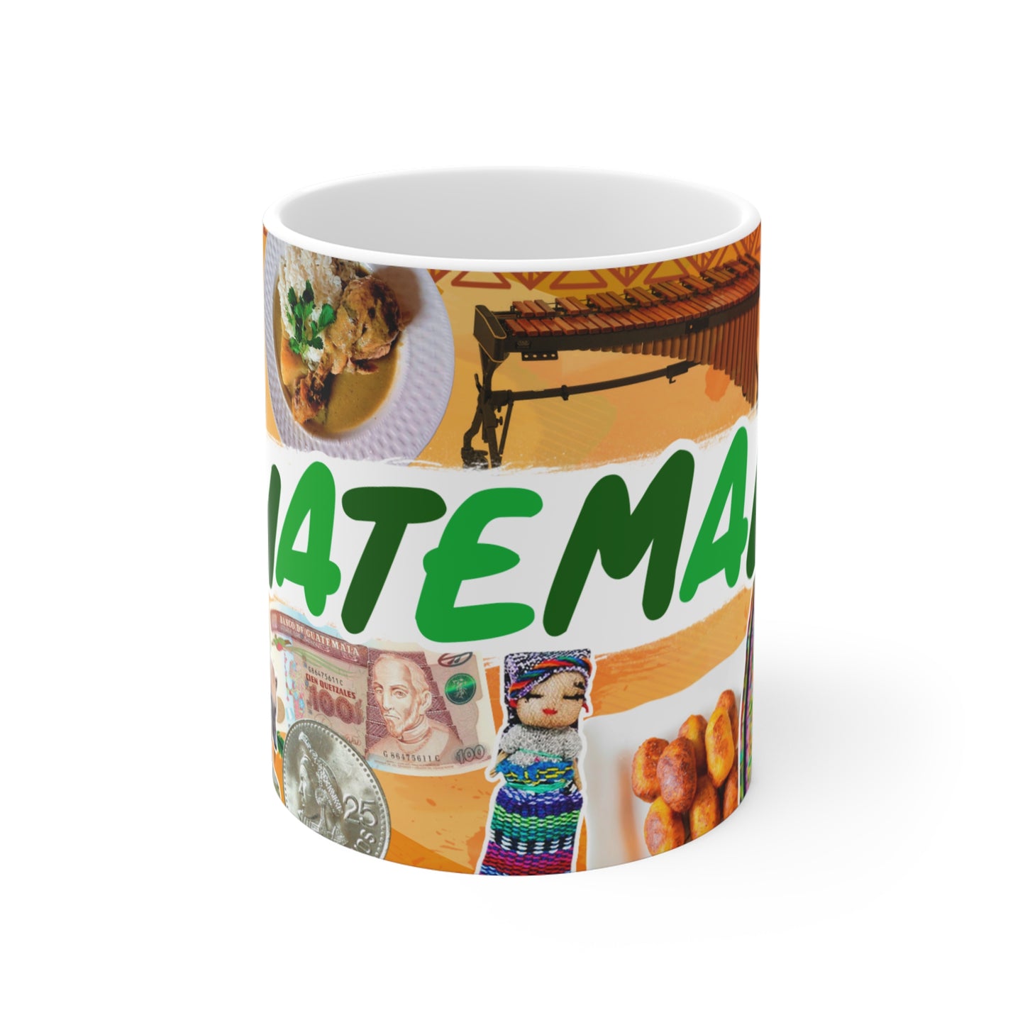 Vibrant Guatemalan Travel Mug | Perfect Gift for Travelers, Coffee Lovers, Souvenir Mug, Guatemala Theme, Colorful Drinkware, Taza Guatemala