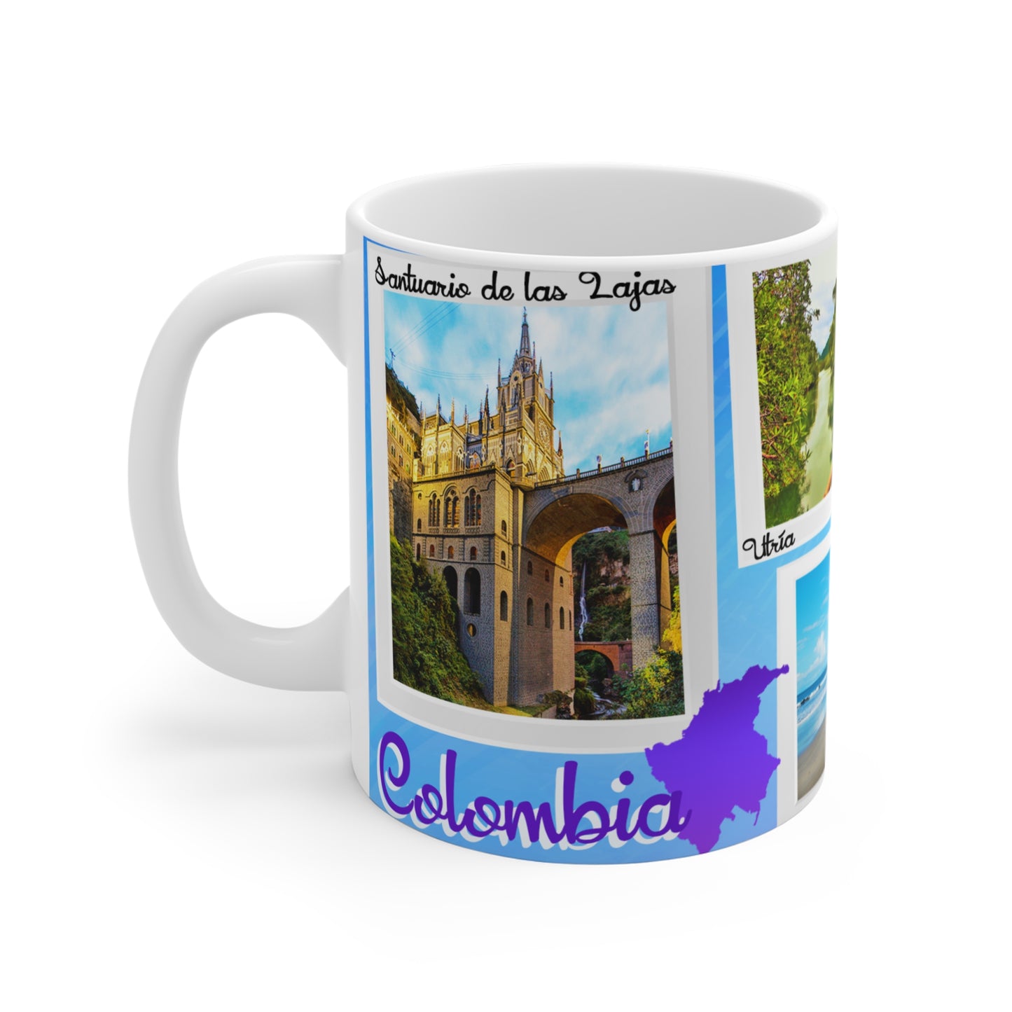 Scenic Travel Mug - Perfect for Adventure Lovers, Travel Enthusiasts, Nature Lovers, Gifts for Friends, Vacation Memories, Pacifico Colombiano