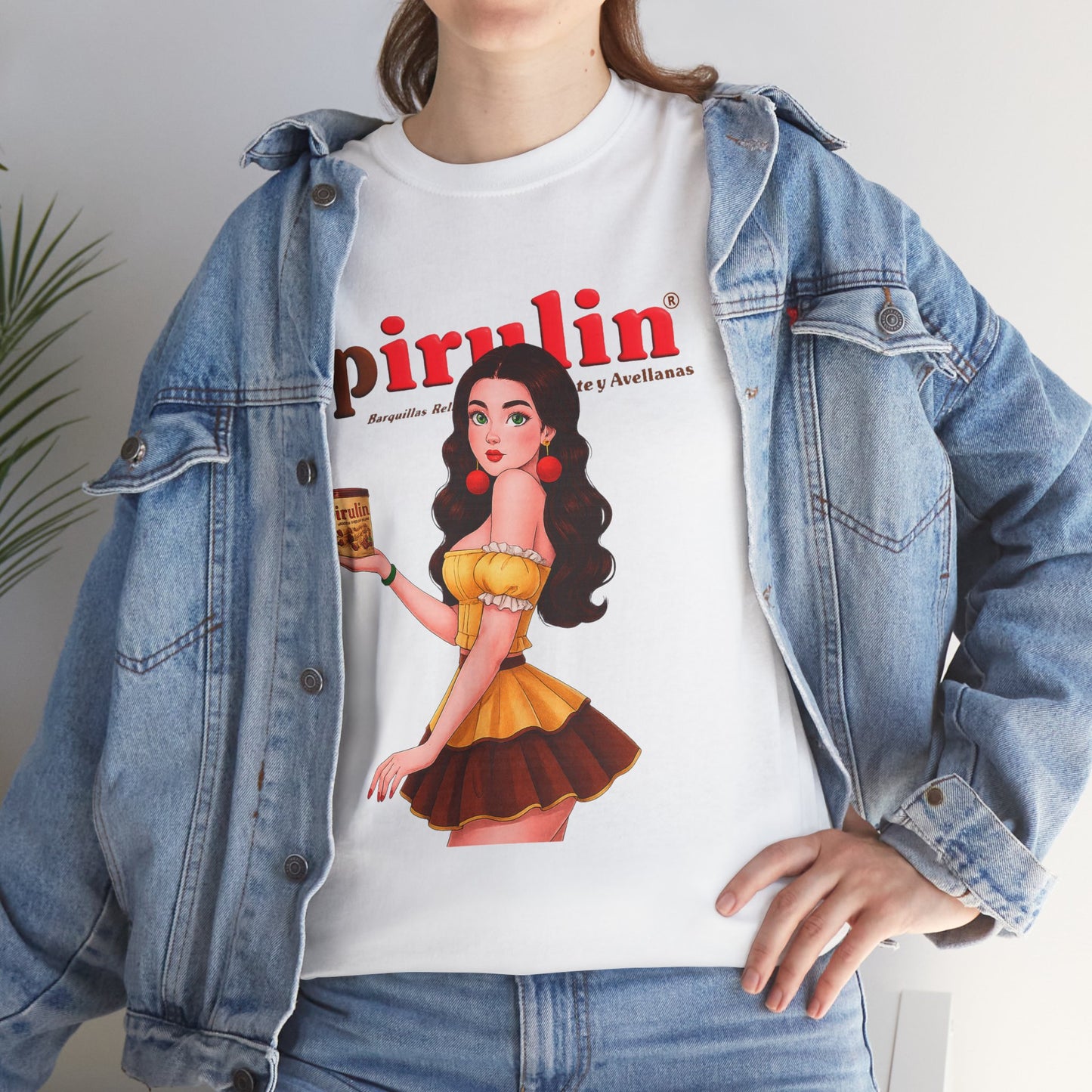 Vintage Style Graphic Tee with Retro Girl Design | Unisex Cotton T-Shirt, Casual Wear, Gift Idea, Summer Fashion, Statement Shirt, Pirulin