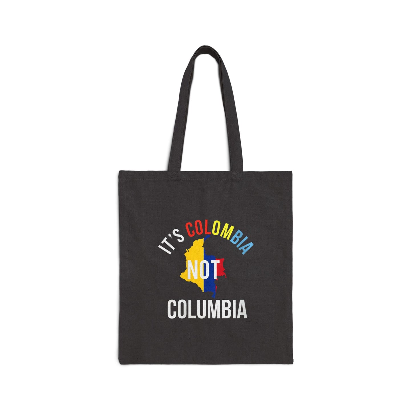 Colombia Pride Tote Bag - Eco-Friendly Canvas, Reusable Grocery Bag, Travel Tote, Gift for Colombians, Language Awareness