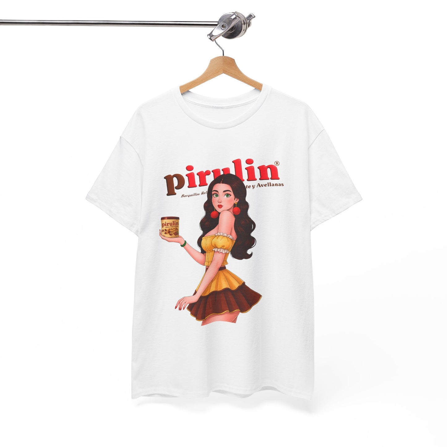 Vintage Style Graphic Tee with Retro Girl Design | Unisex Cotton T-Shirt, Casual Wear, Gift Idea, Summer Fashion, Statement Shirt, Pirulin