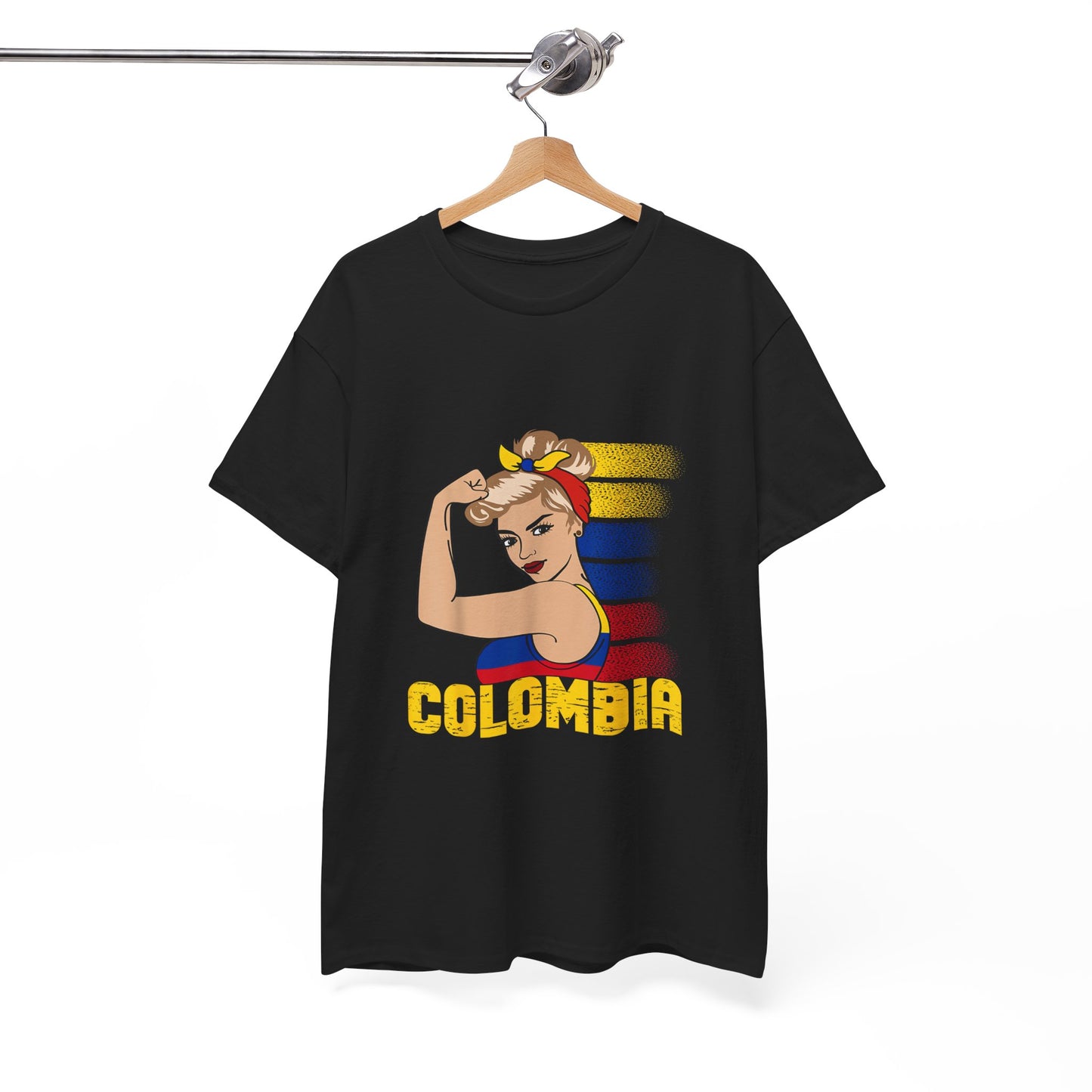 Colombian Girl Design Tee, Camiseta Colombian Girl, T-shirt Colombian, Moda Colombiana