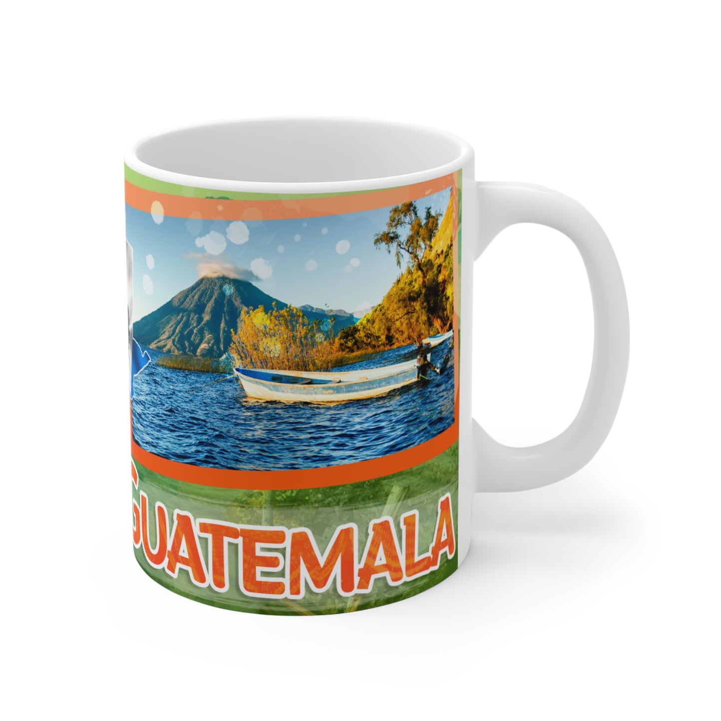 Atitlán Lake Mug, Guatemalan Coffee Cup, Travel Souvenir, Nature Lover Gift, Lake Atitlán Decor, Scenic Drinkware, Taza Guatemala