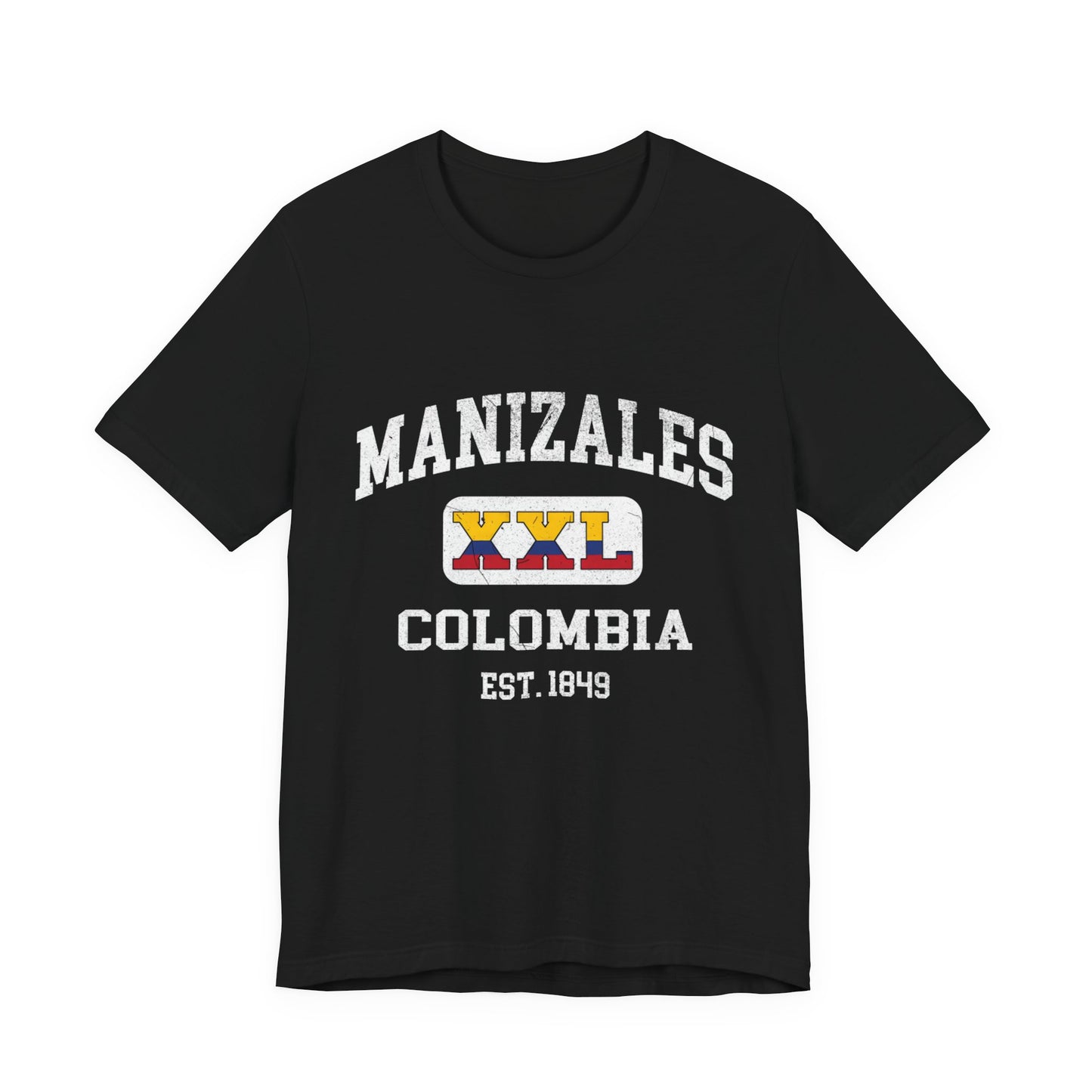 Vintage Manizales Colombia Tee, Unisex T-Shirt, Travel Souvenir, Casual Wear, Gift for Explorers, Est. 1849