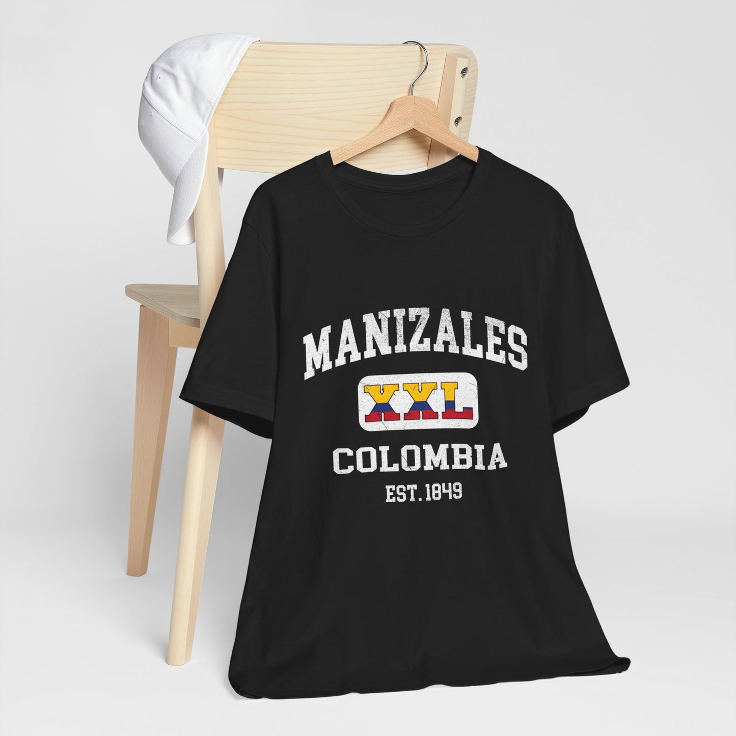Vintage Manizales Colombia Tee, Unisex T-Shirt, Travel Souvenir, Casual Wear, Gift for Explorers, Est. 1849
