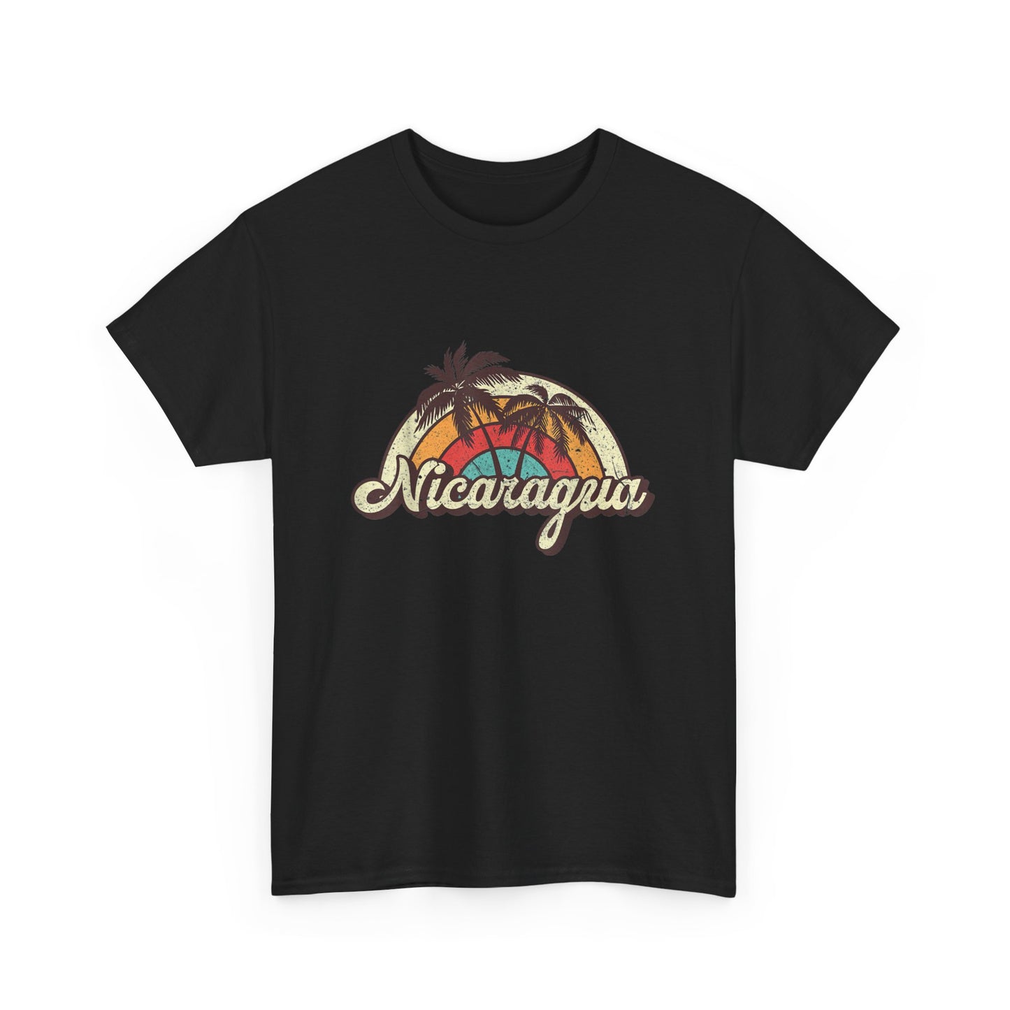 Nicaragua Vintage Graphic Tee - Summer Vibes, Unisex Cotton Top, Travel Souvenir Shirt, Beachwear, Gift for Vacation Lovers