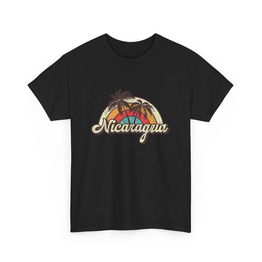 Nicaragua Vintage Graphic Tee - Summer Vibes, Unisex Cotton Top, Travel Souvenir Shirt, Beachwear, Gift for Vacation Lovers