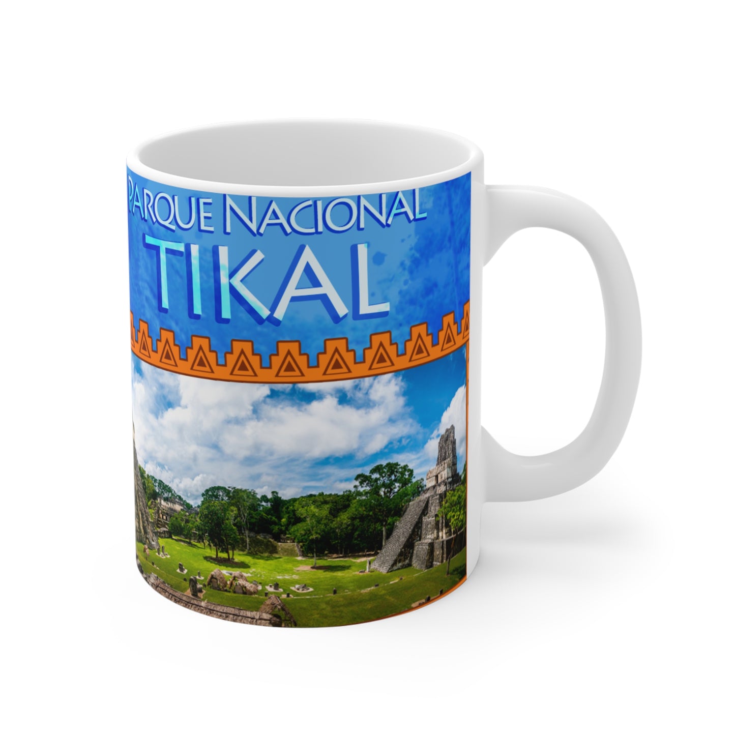 Guatemala Travel Mug, Perfect for Coffee Lovers, Souvenir Gift for Travelers, Explore Ancient Wonders, Unique Printed Ceramic Mug, Taza Guatemala