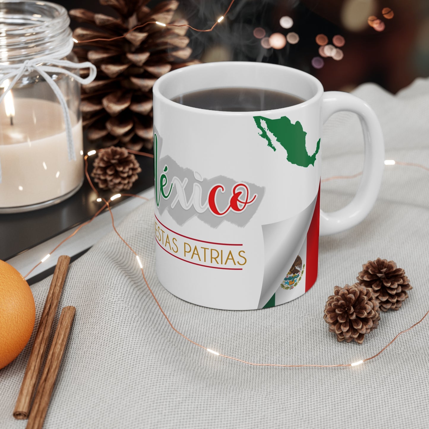 Mexican Heritage Mug | Celebrate Fiestas Patrias, Coffee Cup for Cultural Pride, Gift for Mexico Independence Day, Taza México