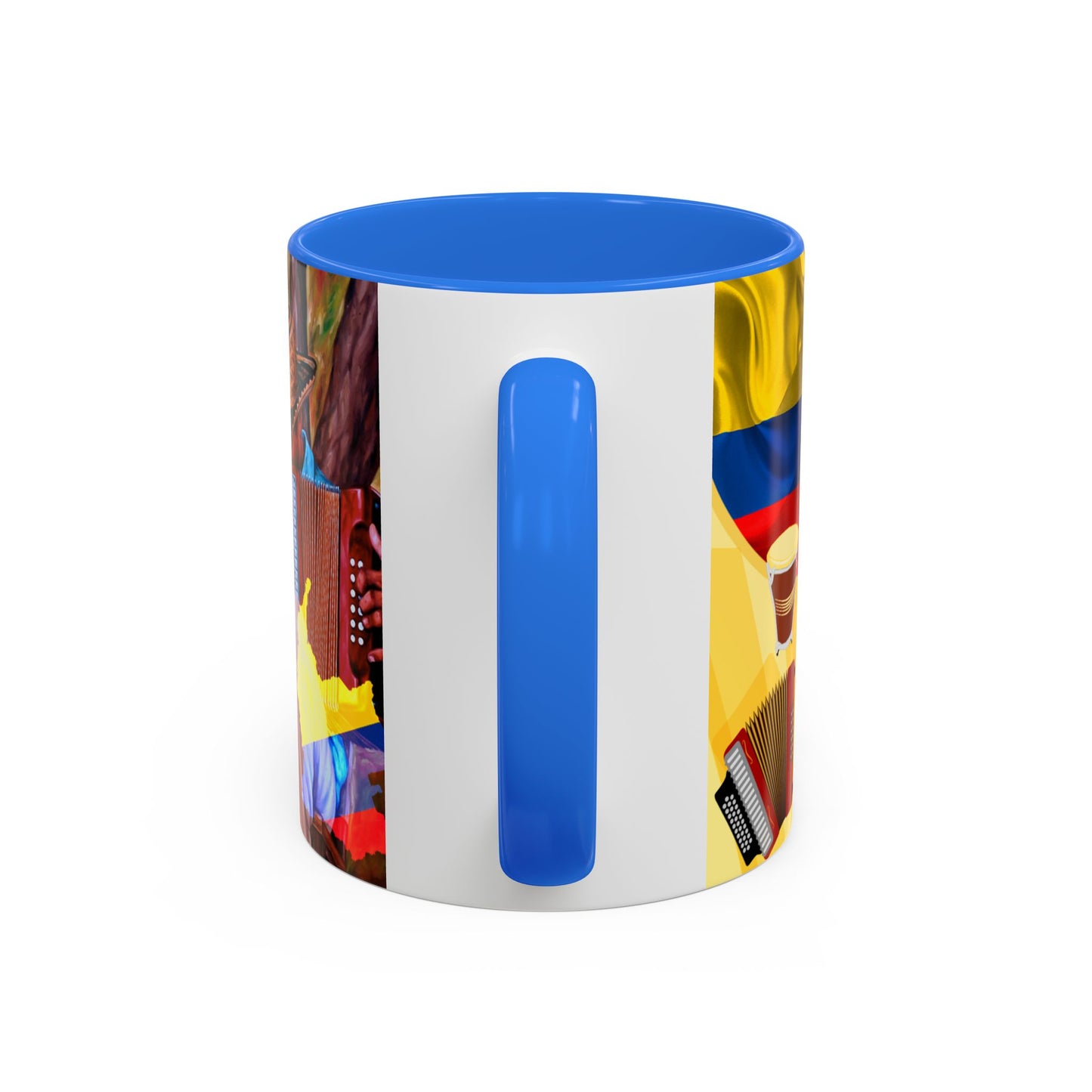 Colorful Colombian Art Mugs, Coffee Cup, Unique Gift, Vibrant Design, Home Decor, Cultural Celebrations